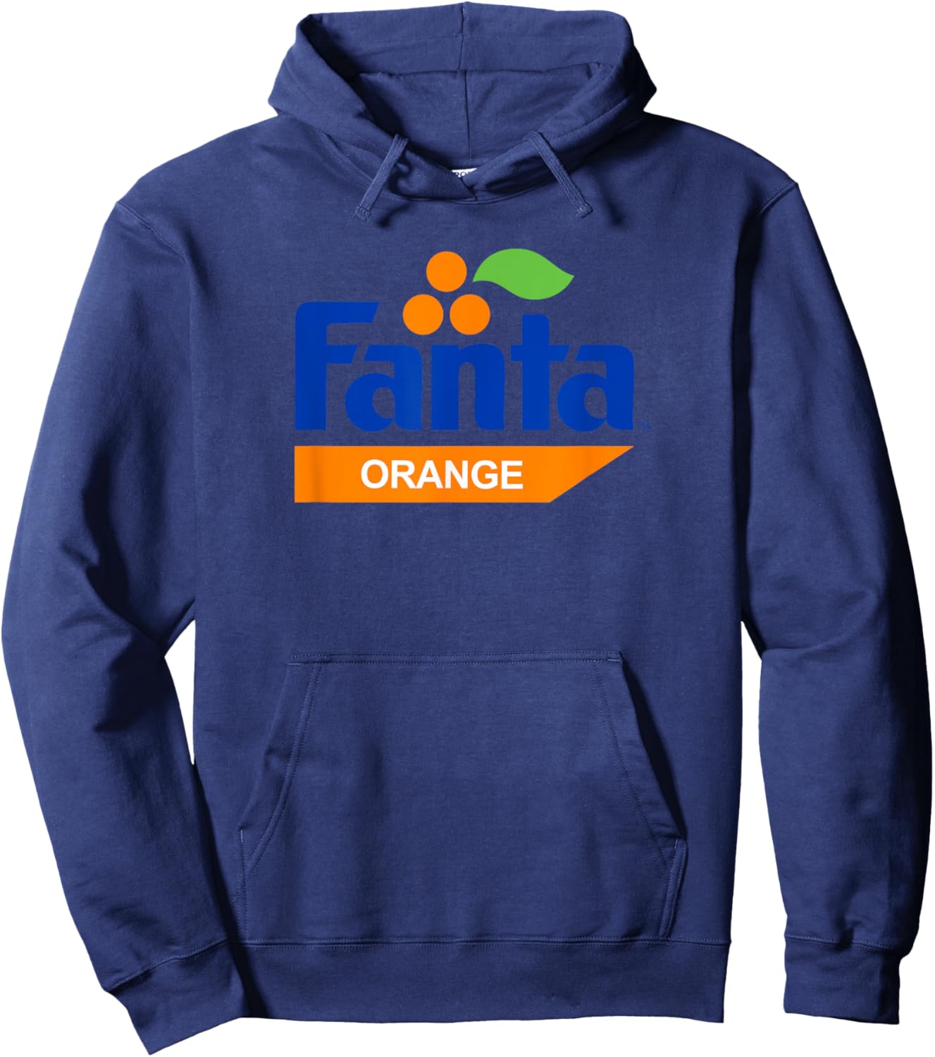 Fanta Orange Retro 1980s Logo Hoodie - Hoodie | Navy