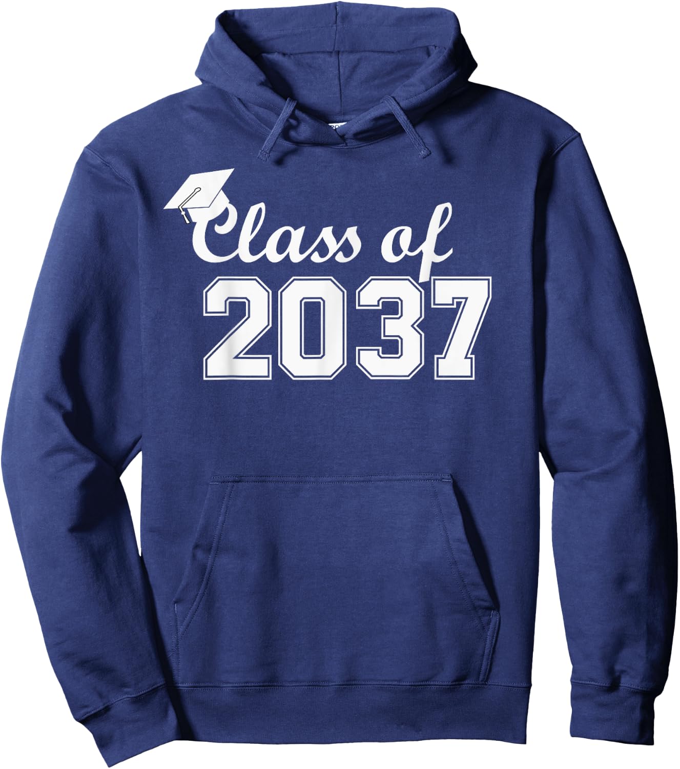 Class of 2037 Grow With Me First Day of School Hoodie - Hoodie | Navy