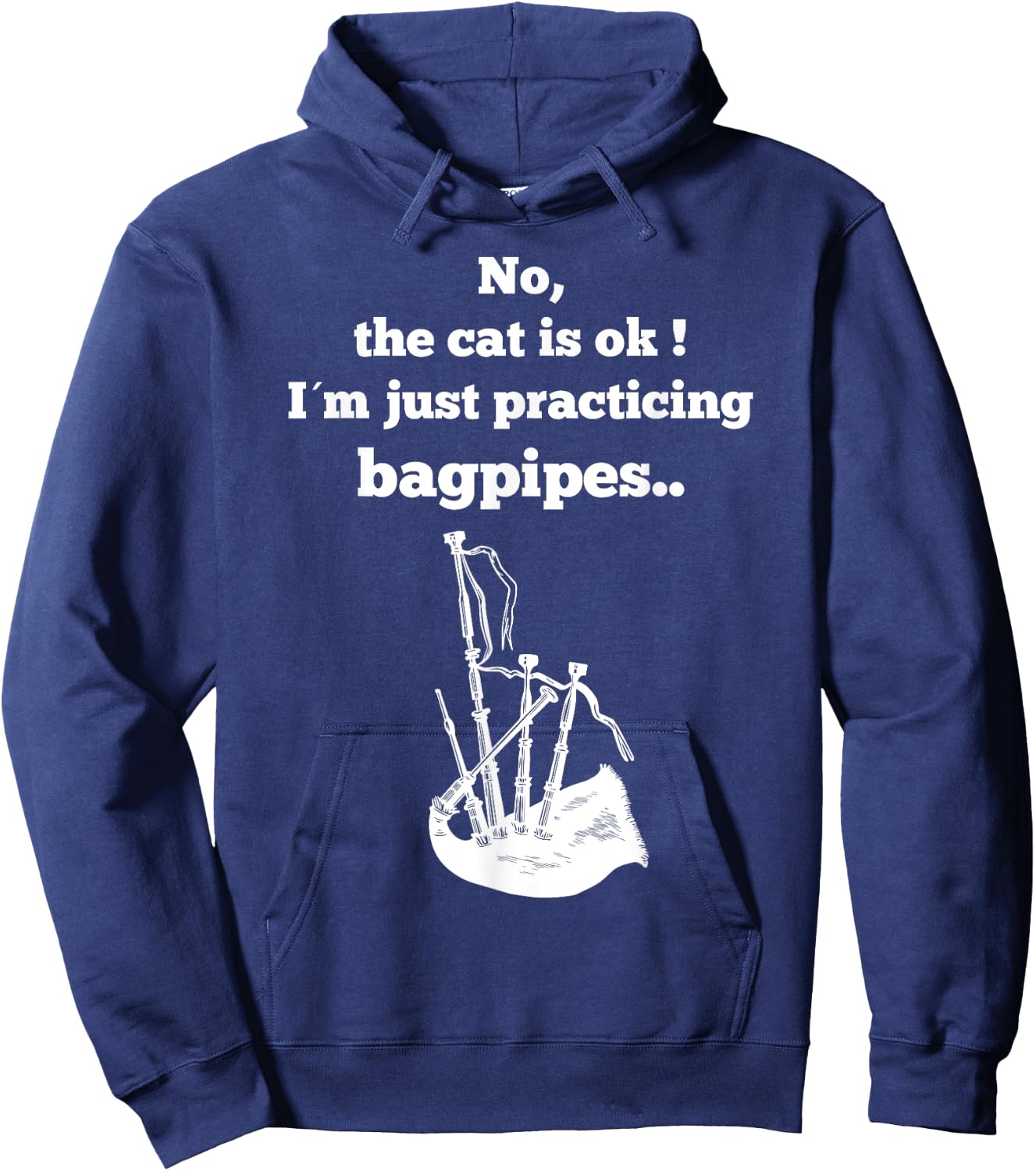 Funny Im just practicing Bagpipe for Bagpipers Hoodie - Hoodie | Navy