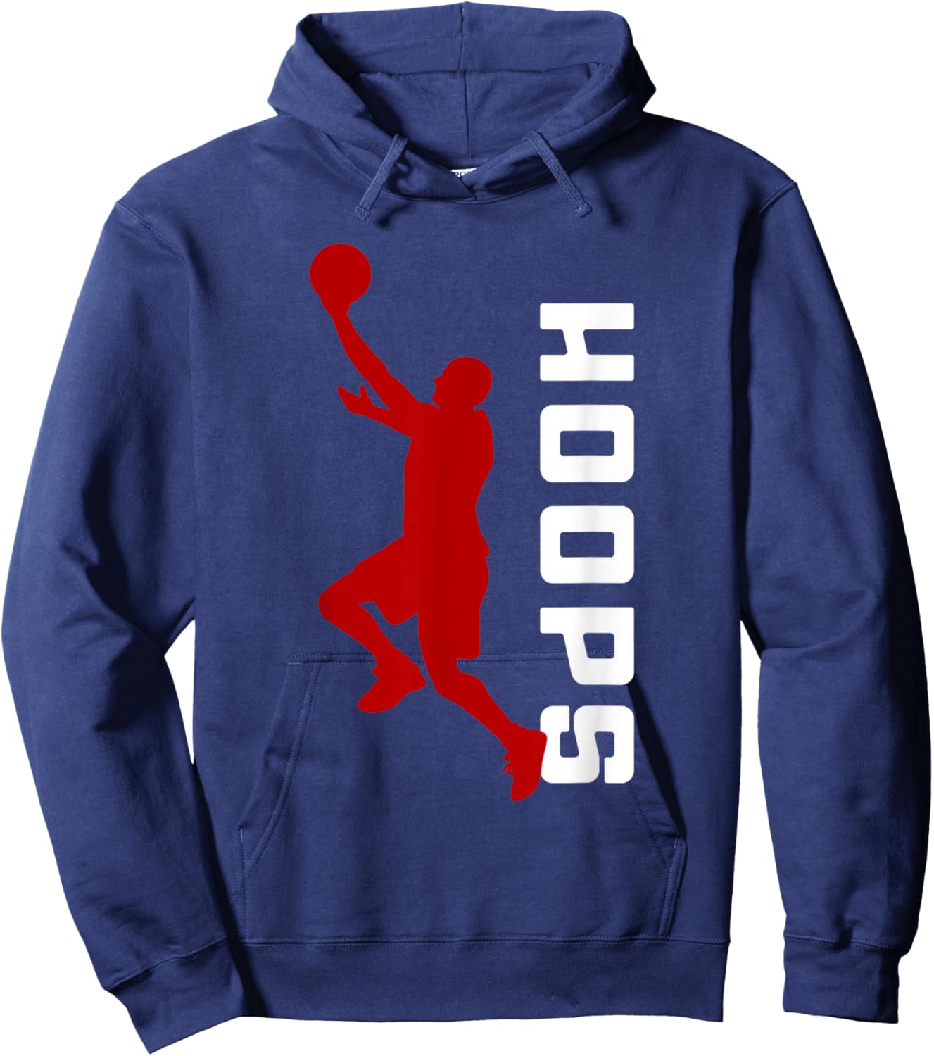 Hoops Basketball Graphic - Basketball Hoodie - Hoodie | Navy