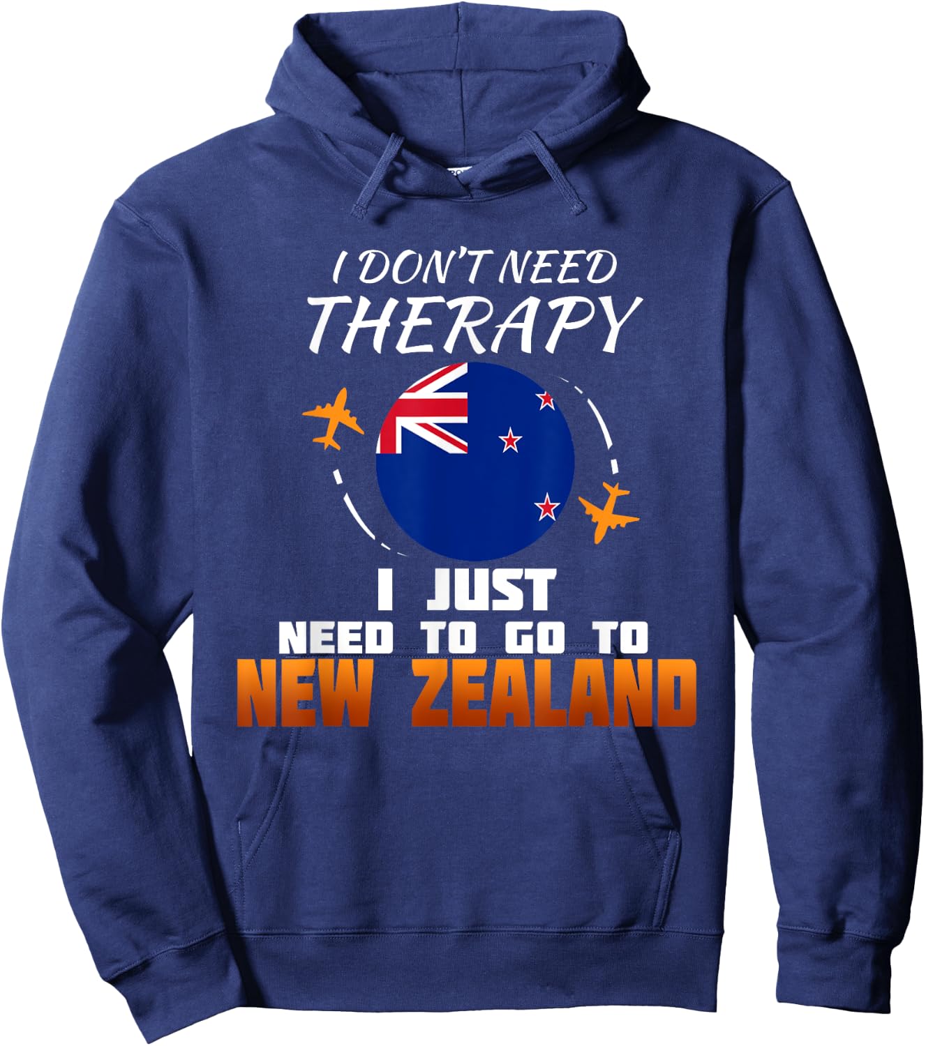 New Zealand Flag I Vacation I Funny New Zealand Hoodie - Hoodie | Navy