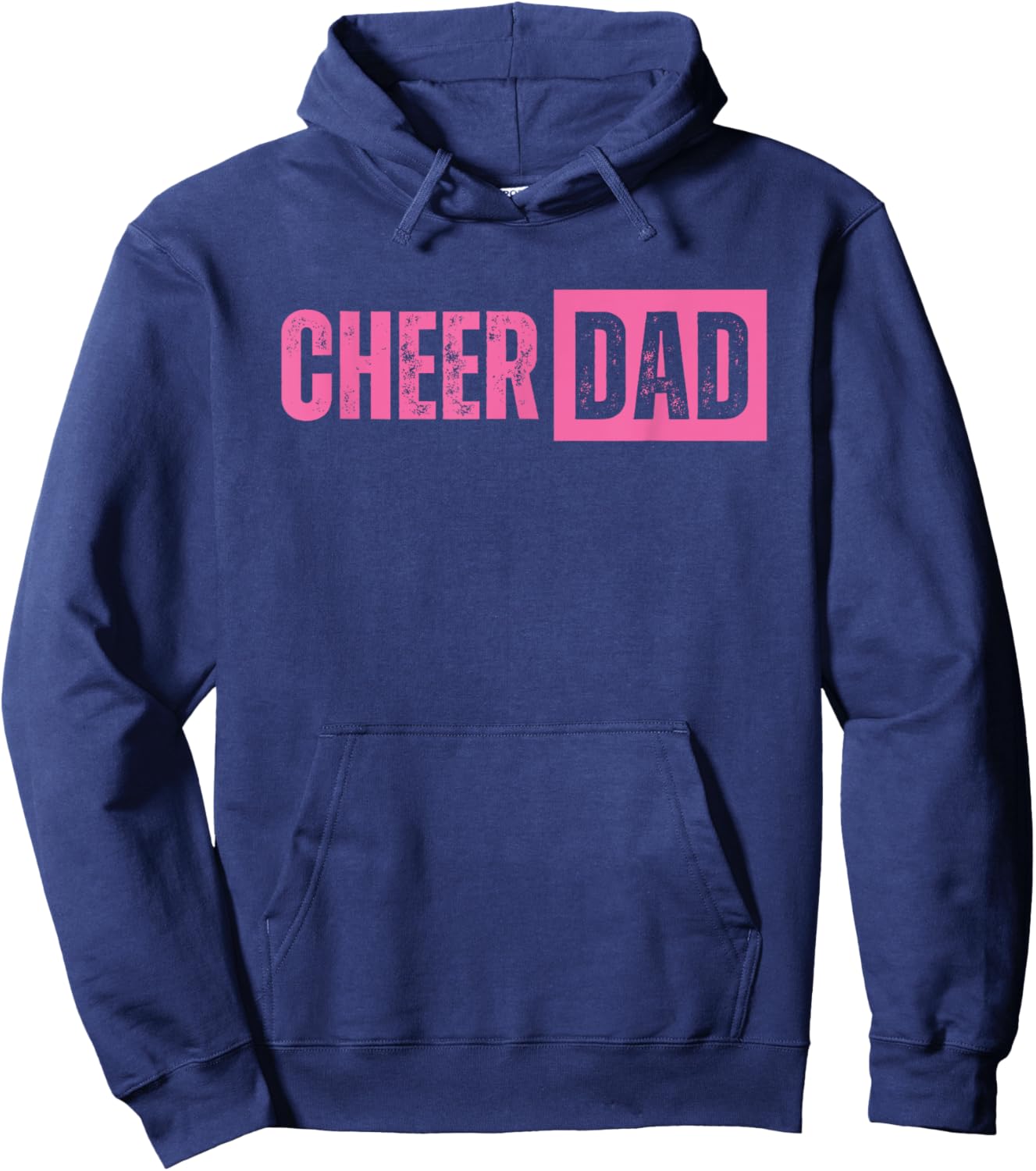 Cheer Dad Pink Cheerleading Hoodie - Hoodie | Navy