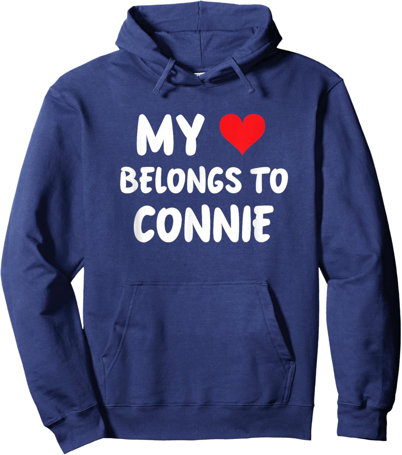 Connie - My Heart Belongs To Connie - Love Hoodie - Hoodie | Navy