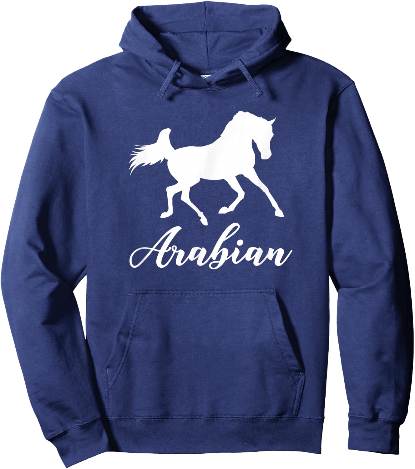 Silhouette of Arabian Horse Hoodie - Hoodie | Navy