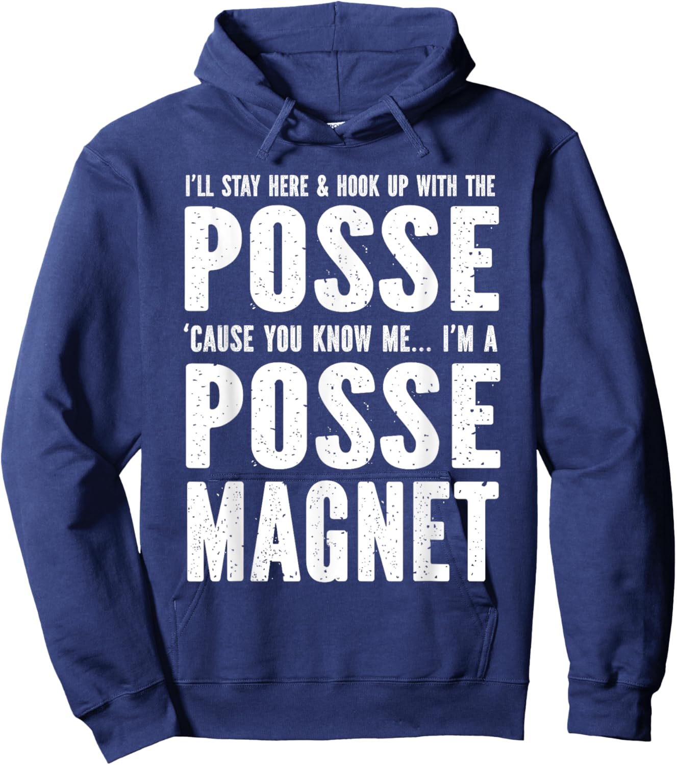Posse Magnet Full Funny SPN Hoodie - Hoodie | Navy