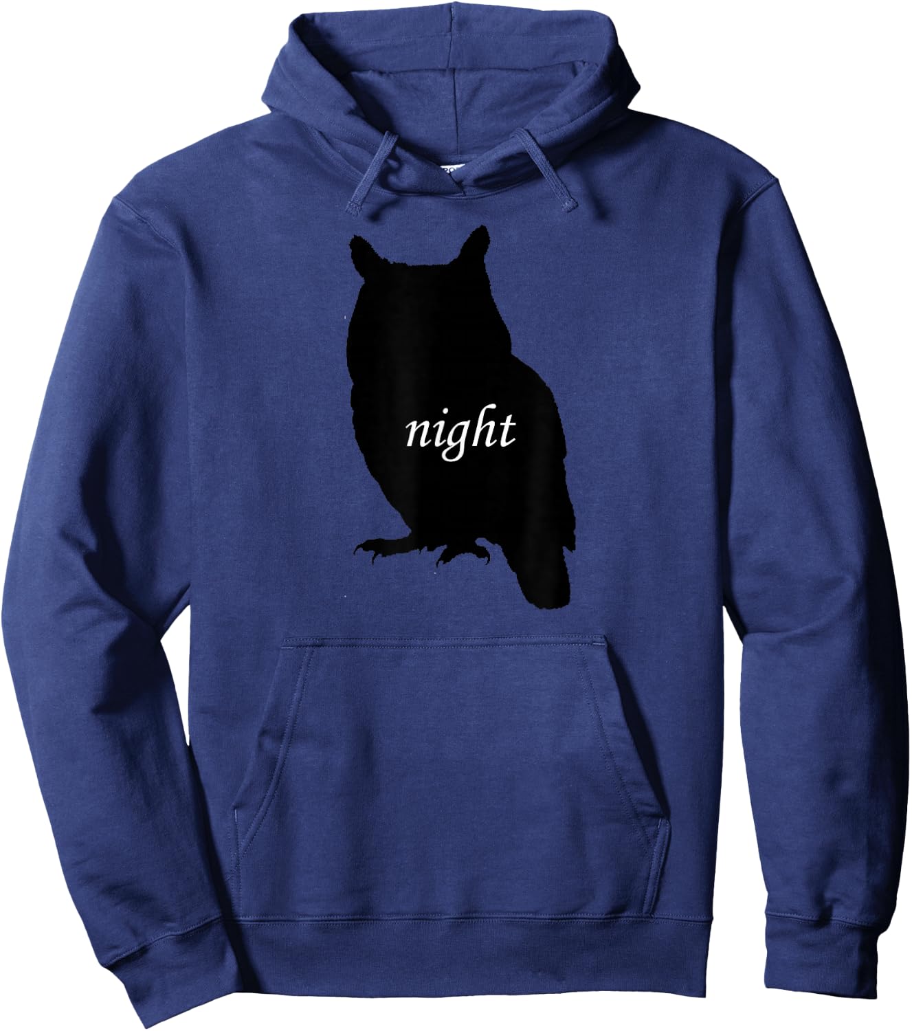 Night Owl! Silhouette Hoodie - Hoodie | Navy