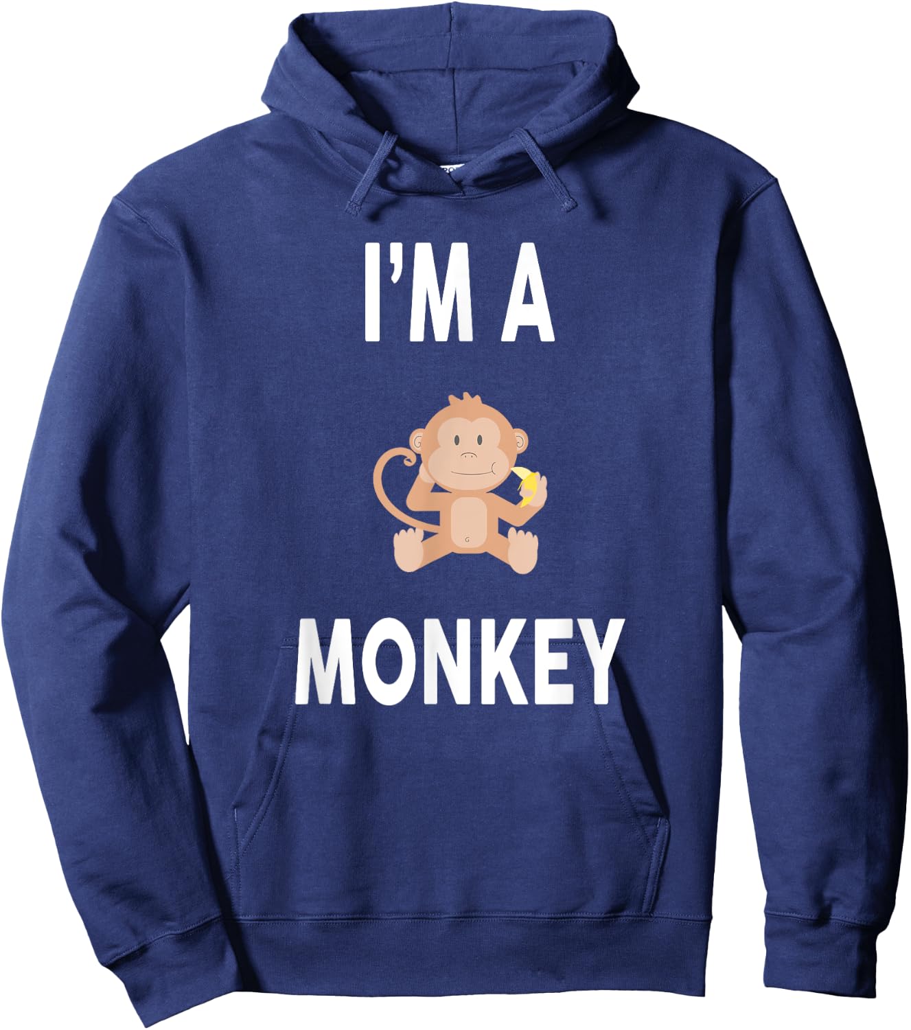 I'm A MONKEY Funny MONKEY Hoodie - Hoodie | Navy