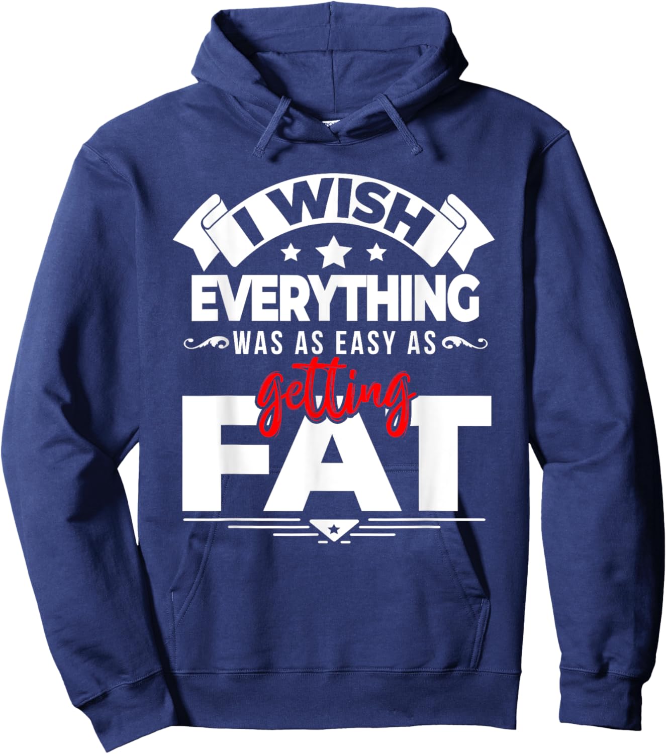 Fat Guy - Workout Shirts Funny - Fitness Hoodie - Hoodie | Navy