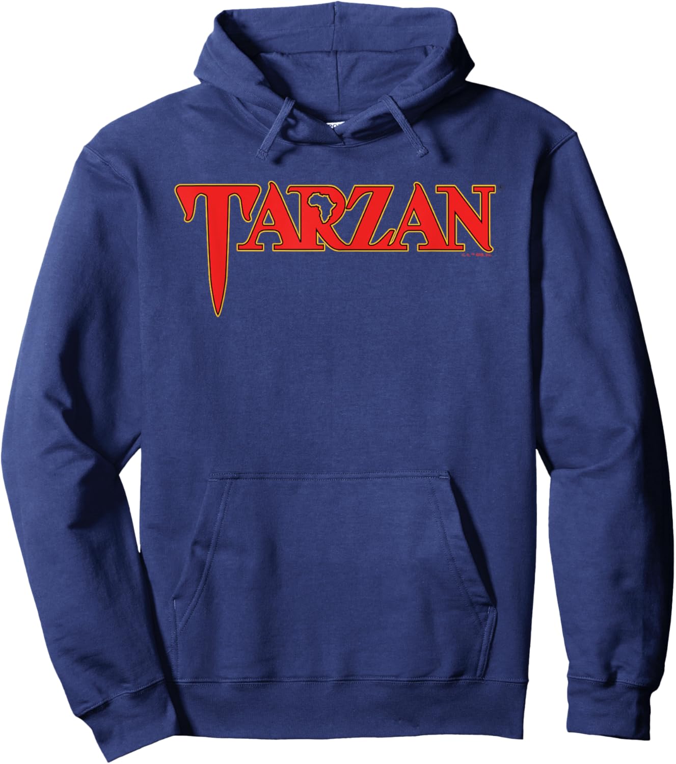 Tarzan Classic Red Text Logo Hoodie - Hoodie | Navy