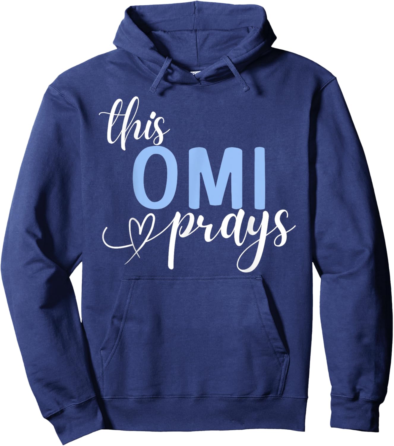 This Omi Prays Perfect Christian Grandma Hoodie - Hoodie | Navy