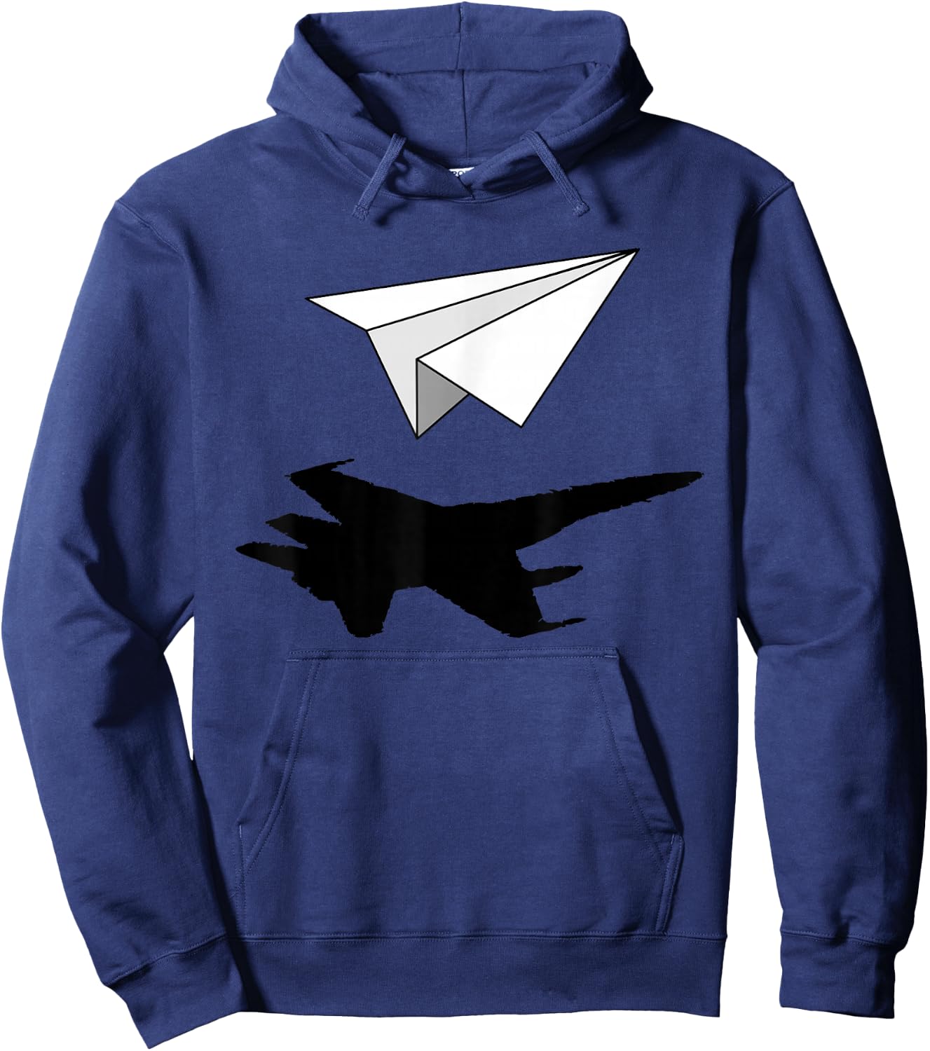 Aeronautical Engineer Paper Airplane Hoodie - Hoodie | Navy