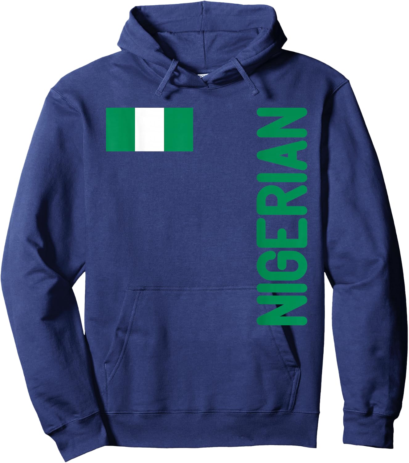 Nigerian Flag And Nigeria Roots Hoodie - Hoodie | Navy