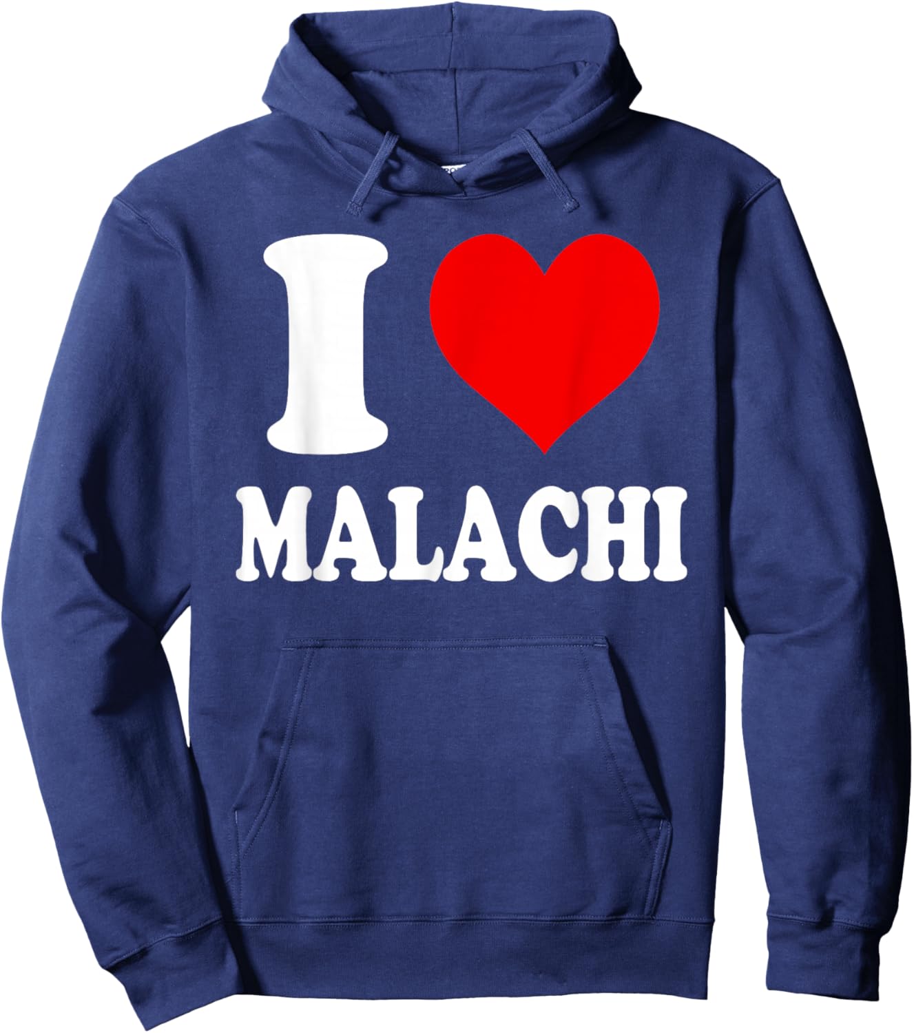 I Love Malachi Hoodie - Hoodie | Navy