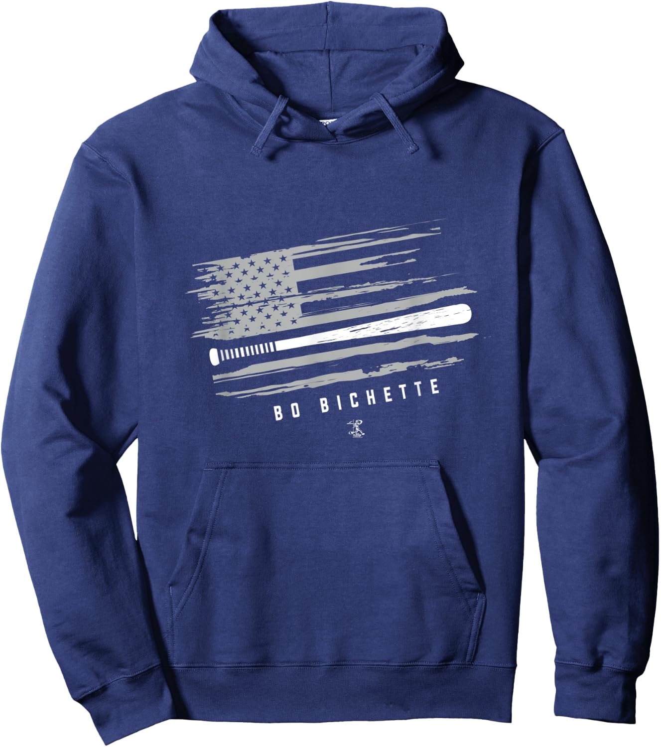 Bo Bichette Baseball Flag Graphic - Apparel Hoodie - Hoodie | Navy