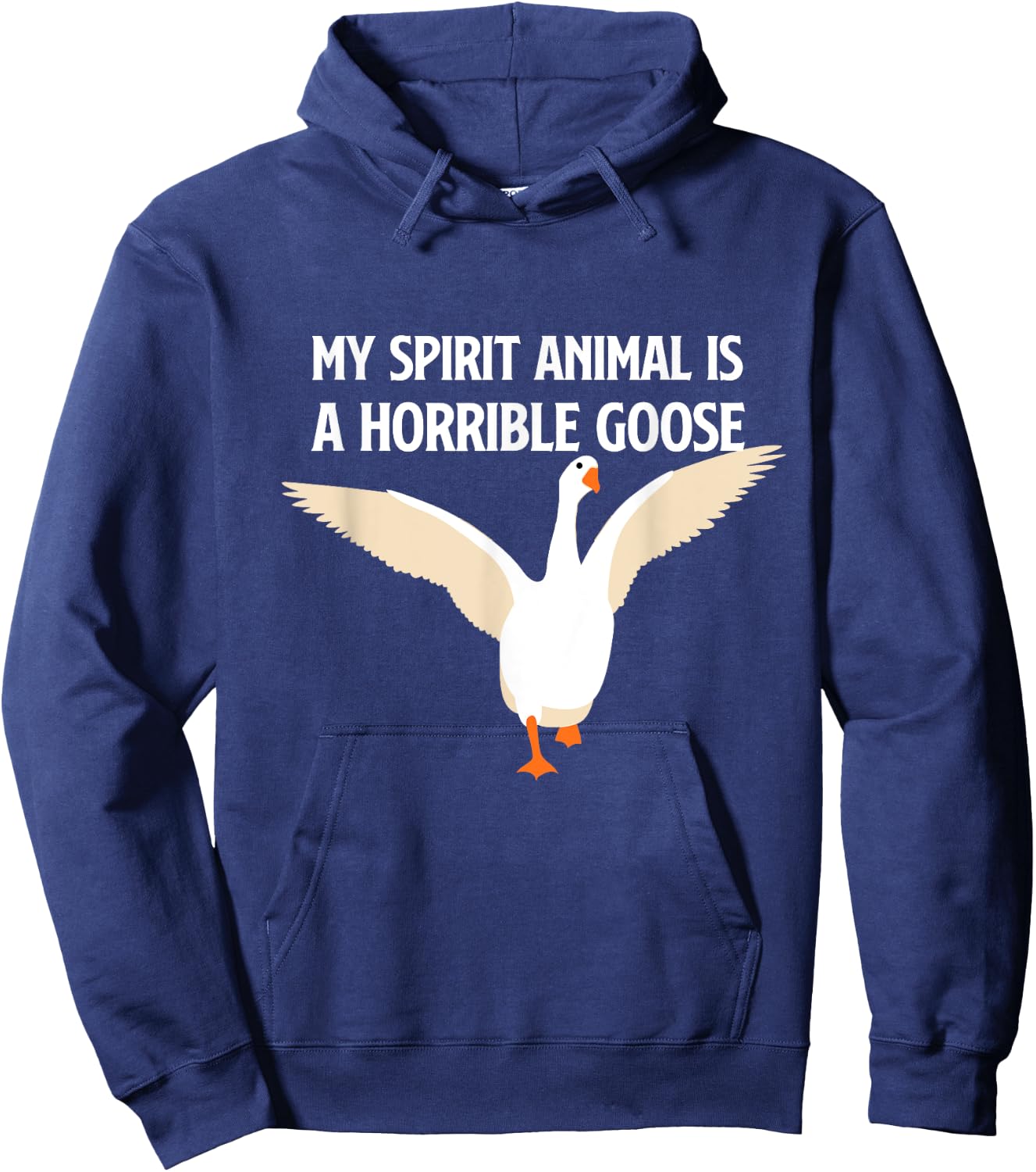 My Spirit Animal is a Horrible Goose Honk Honk Hoodie - Hoodie | Navy