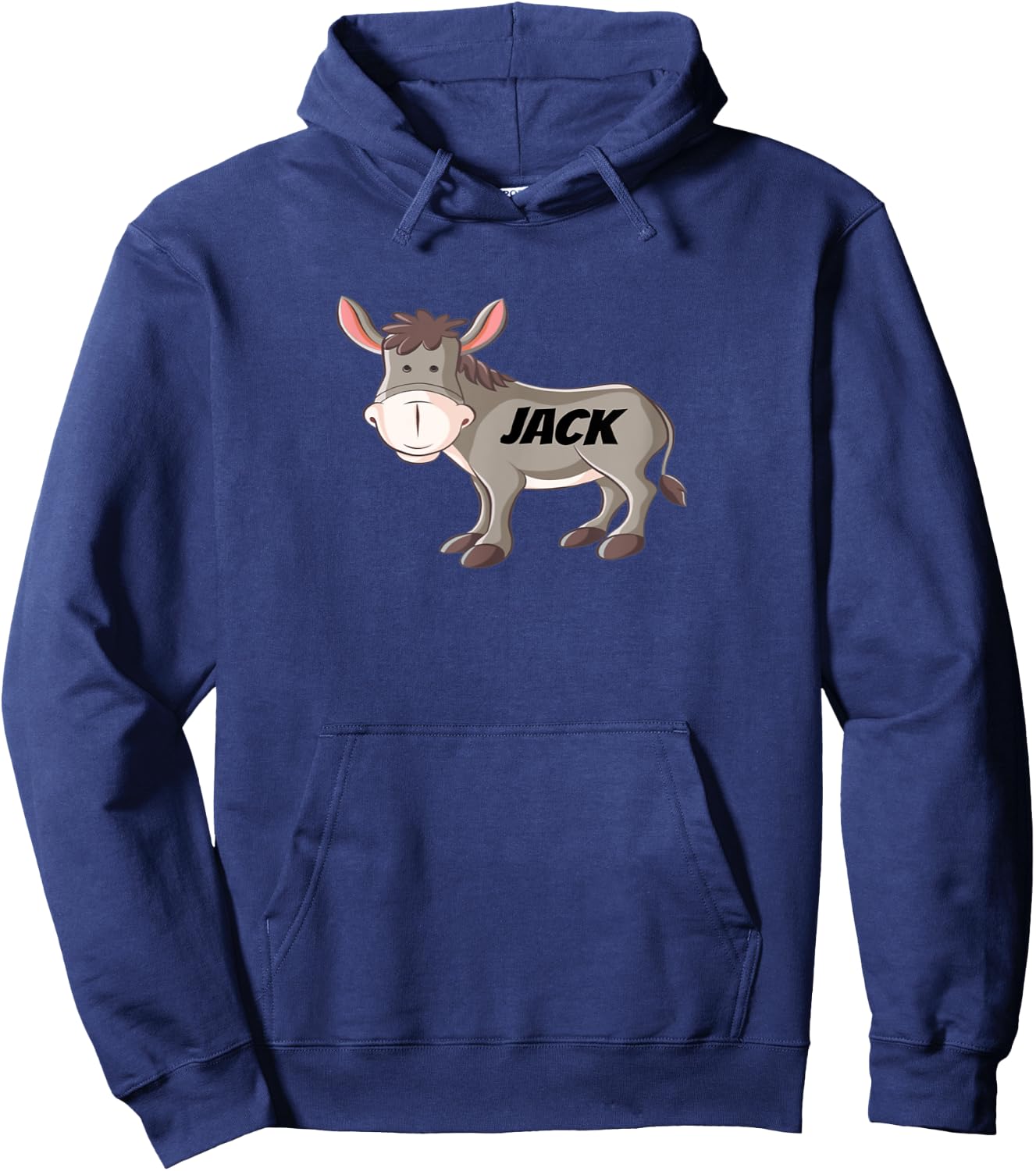 JACK ASS - Funny Sarcastic Donkey Hoodie - Hoodie | Navy