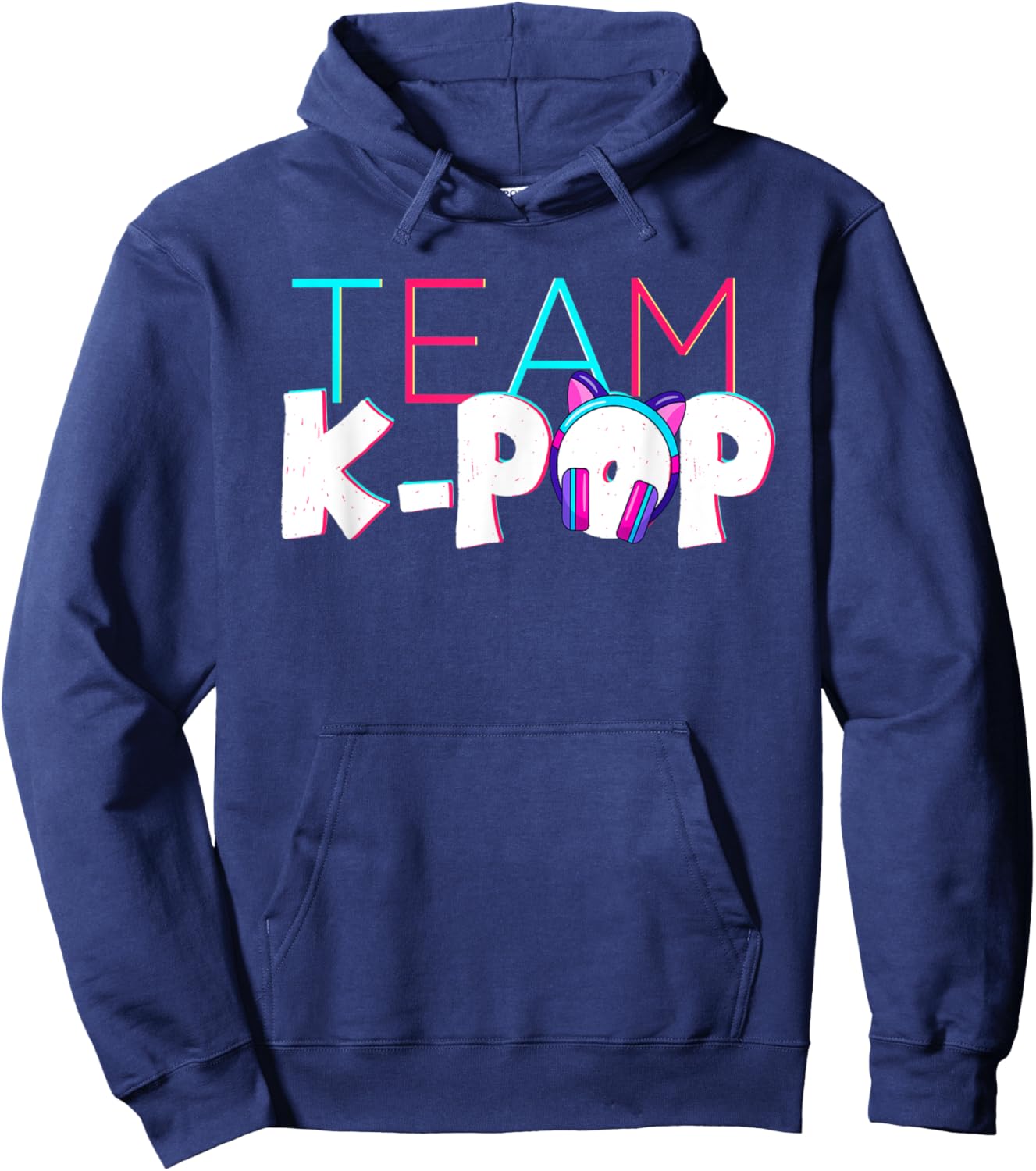 Team K-Pop Korean Pop Music Kpop Hoodie - Hoodie | Navy