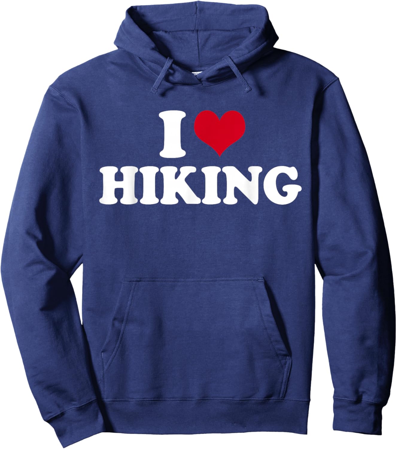 I Love Hiking Hiking Hoodie - Hoodie | Navy