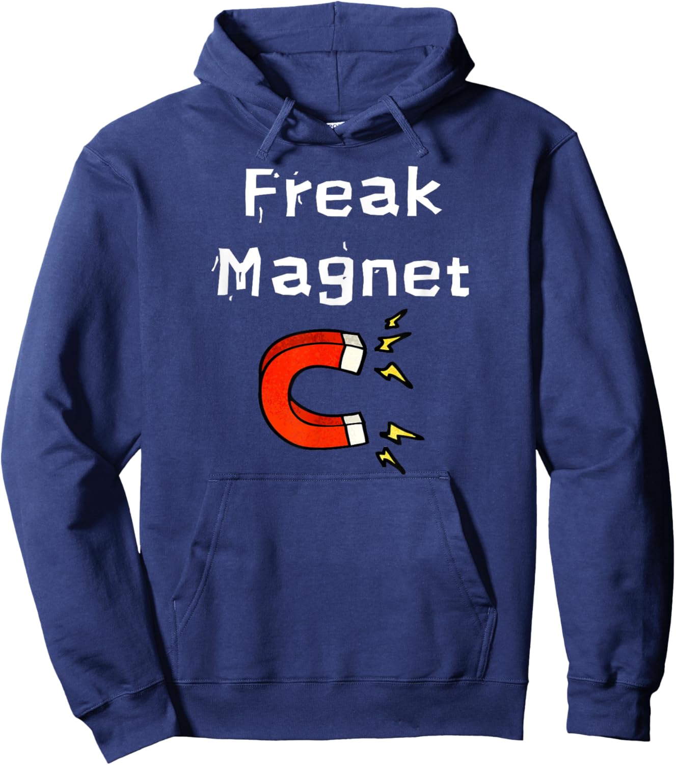 Fun Graphic- Freak Magnet Hoodie - Hoodie | Navy