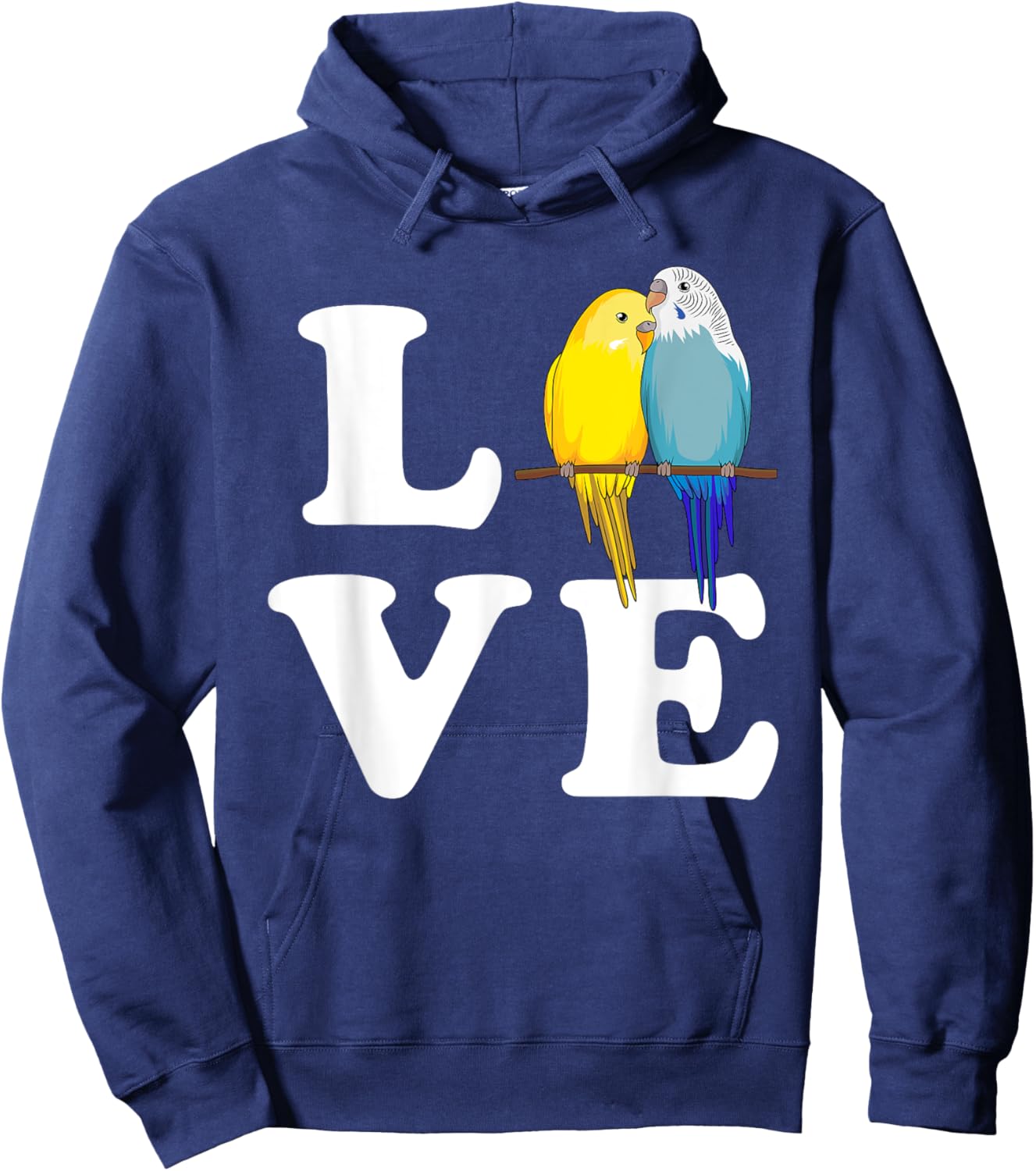 Budgie Love Parakeet Budgerigar Girl Hoodie - Hoodie | Navy