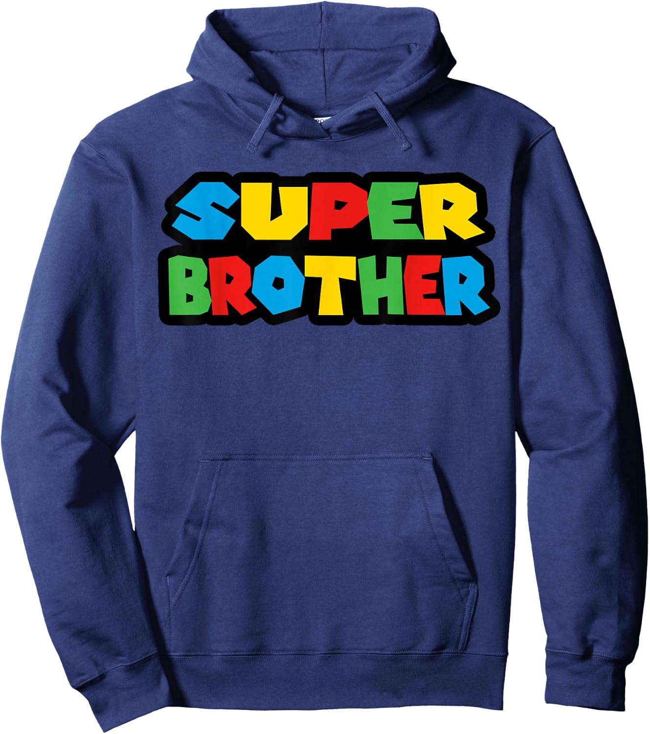 Gamer Super Brother Classic Funny Hoodie - Hoodie | Navy