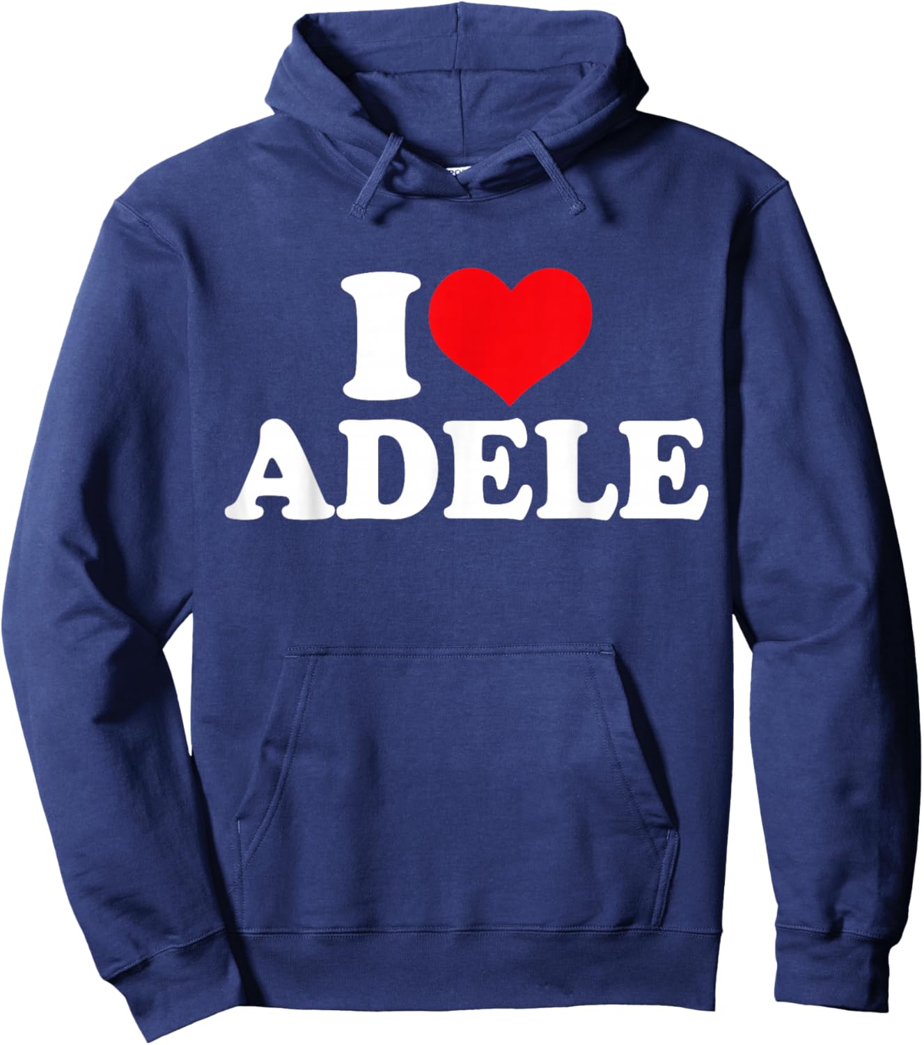 I Love Adele, I Heart Adele Hoodie - Hoodie | Navy