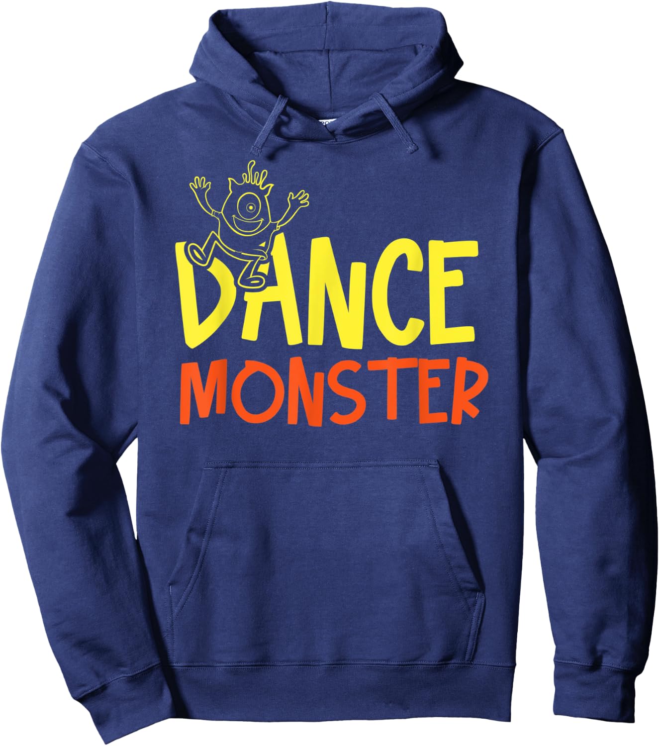 Cool Dance Monster Artwork Dancing Music Lovers Hoodie - Hoodie | Navy