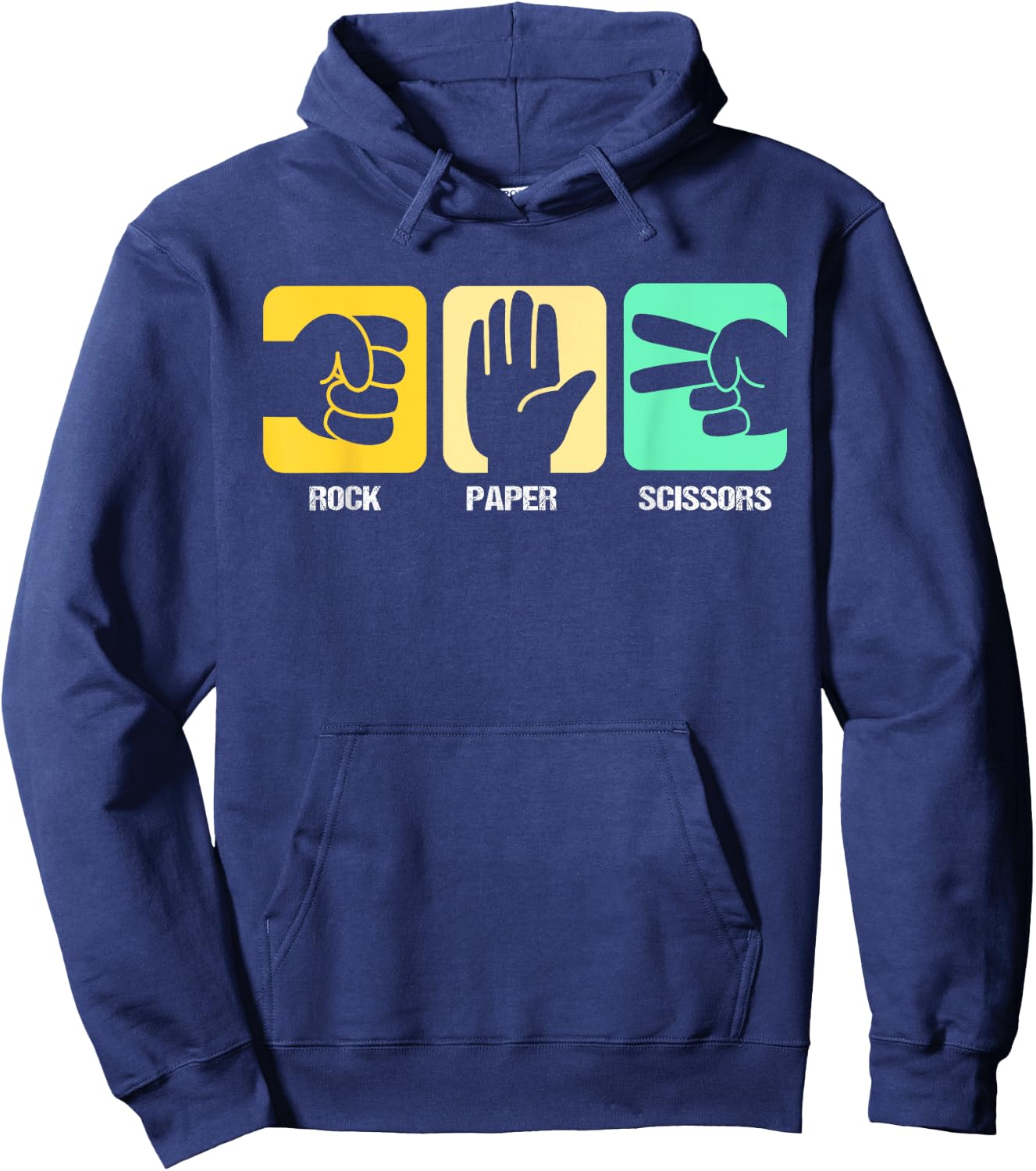Rock Paper Scissors Hoodie - Hoodie | Navy