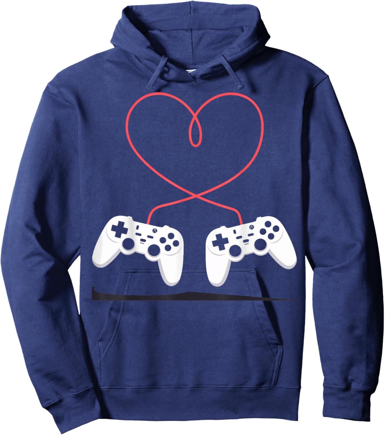 Gaming Heart Valentines Day and Kids Hoodie - Hoodie | Navy