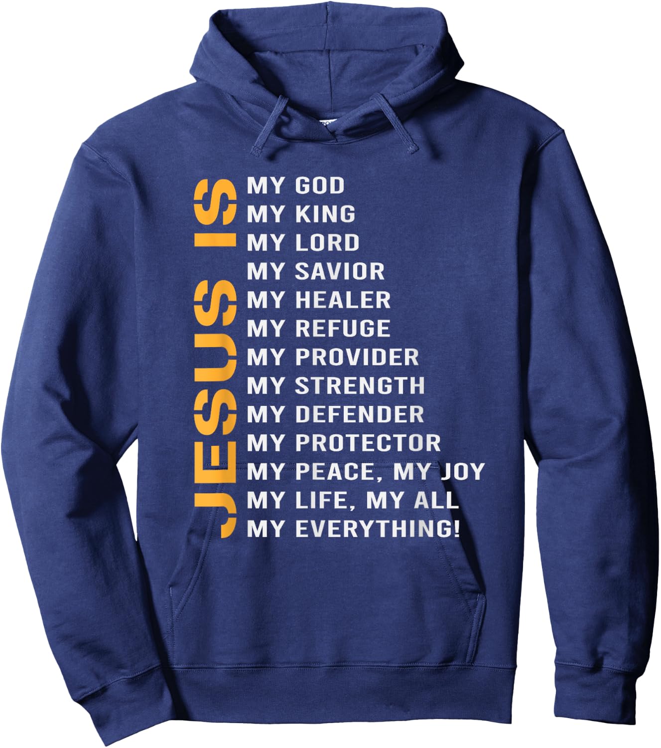 Jesus Lord God Savior Devotee Gift Jesus Hoodie - Hoodie | Navy