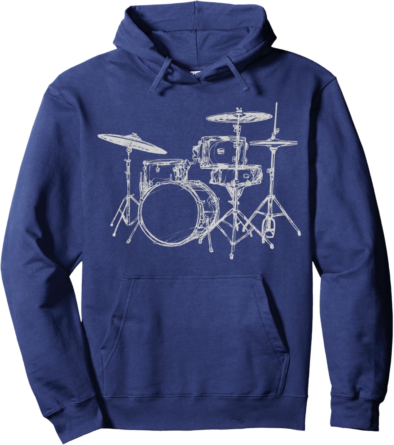Drum design Teen Boys Musician Gifts Music Men Hoodie - Hoodie | Navy