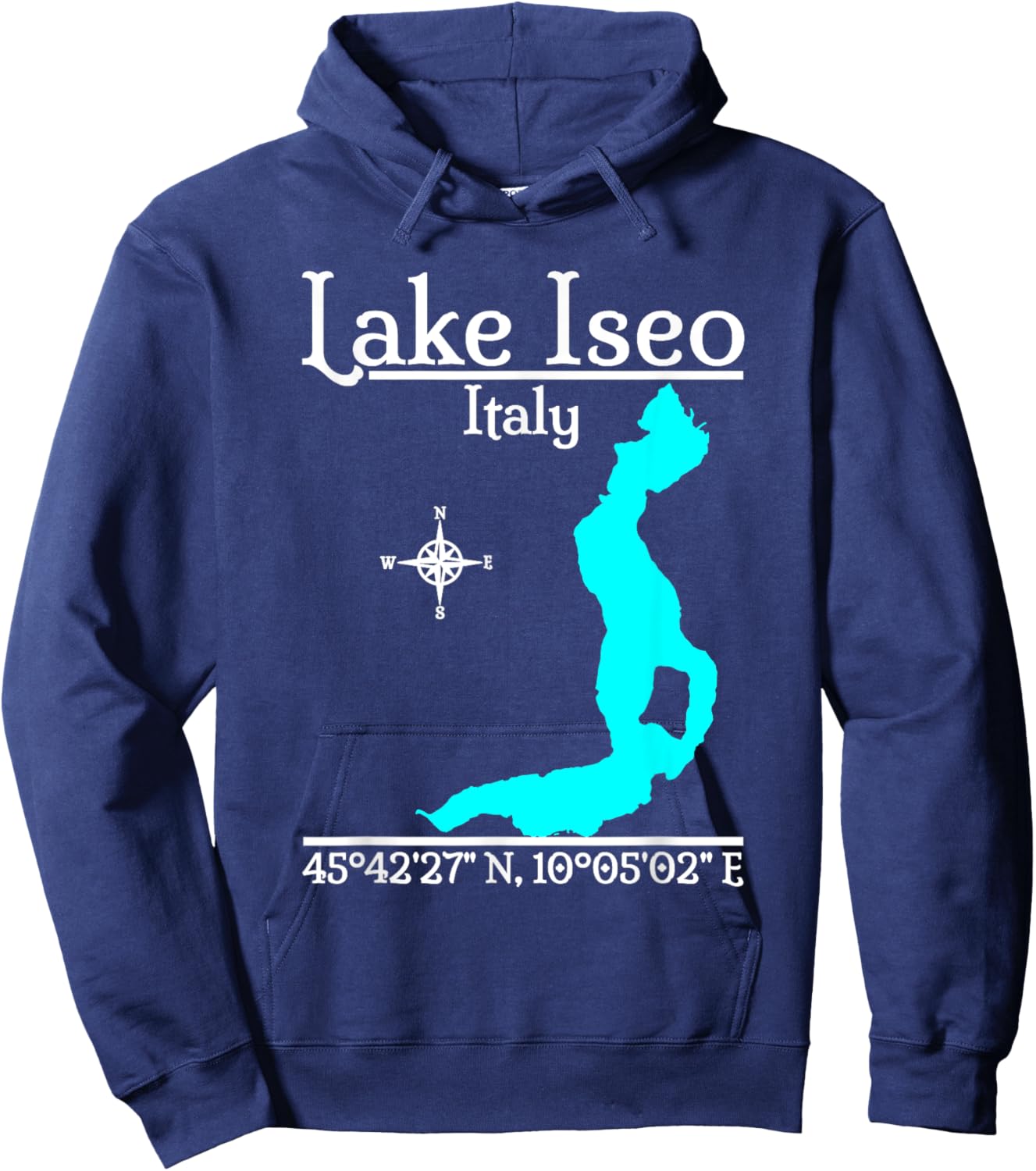 Lake Iseo - Italy Hoodie - Hoodie | Navy