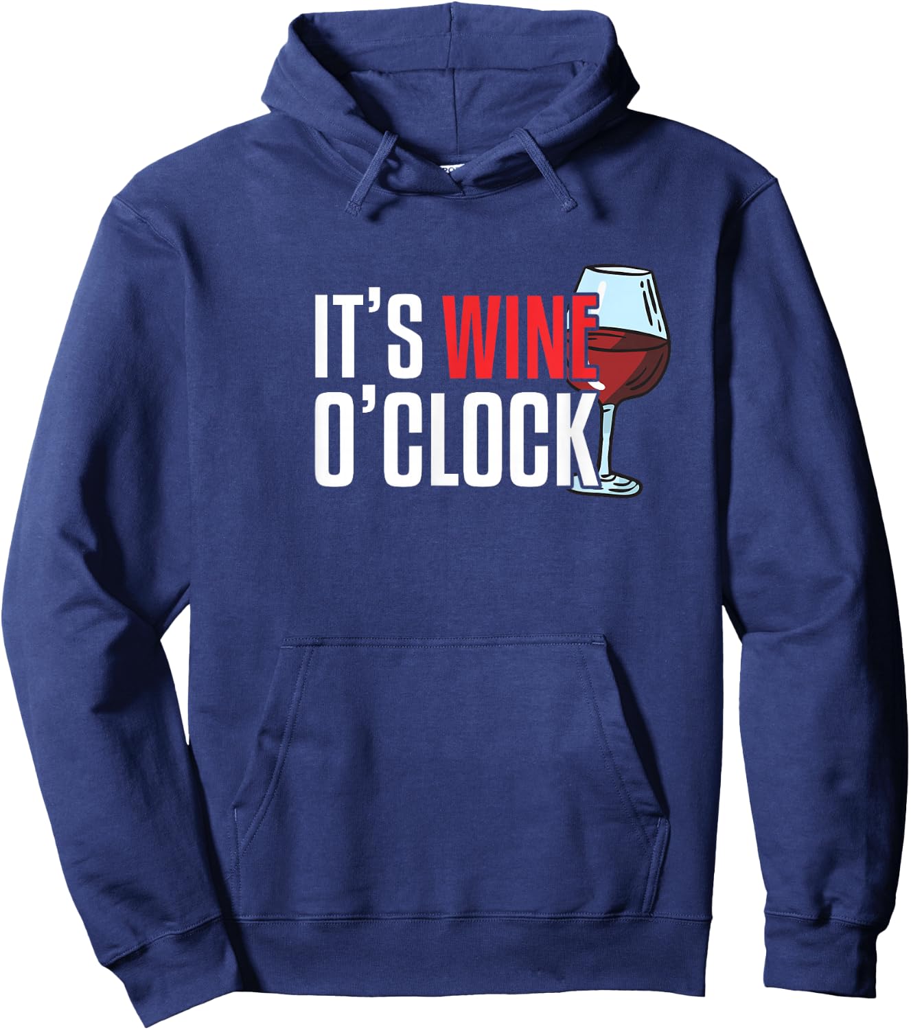 Its Wine o Clock Hoodie - Hoodie | Navy