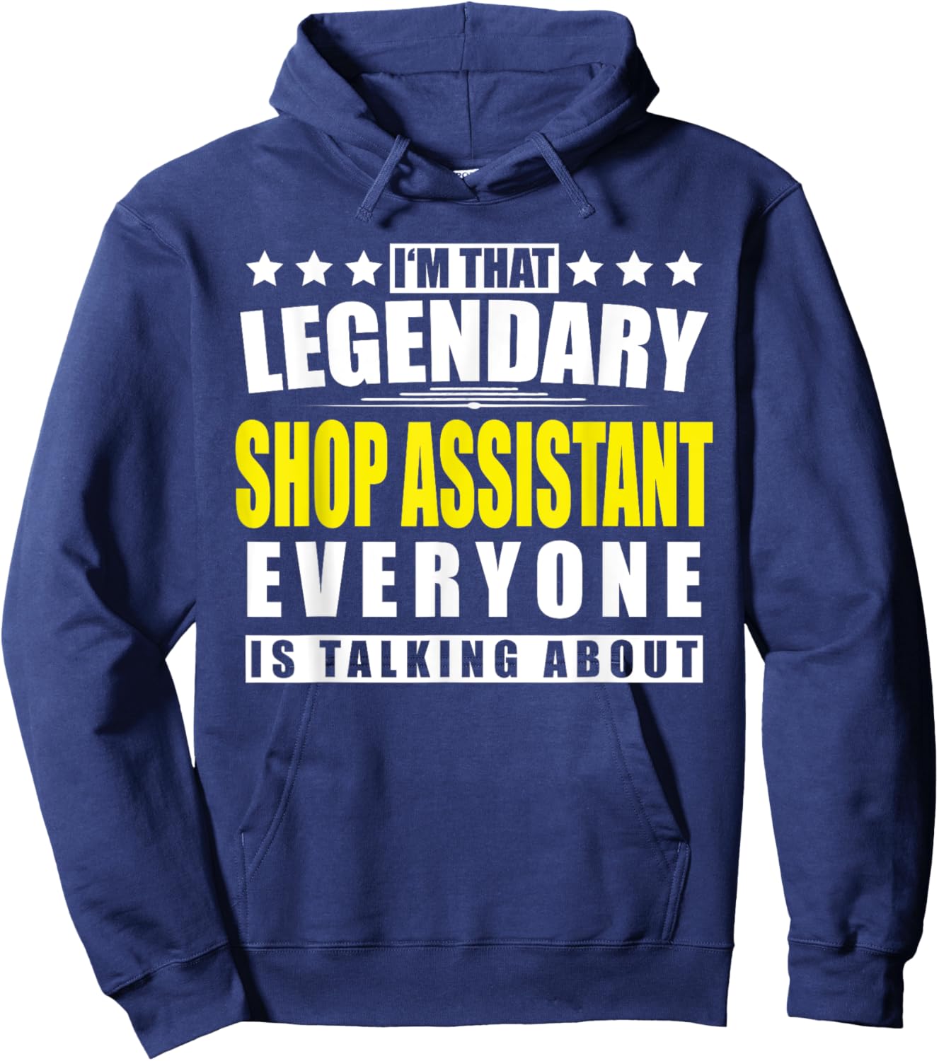 Shop Assistant - Funny Personalized Gift Hoodie - Hoodie | Navy
