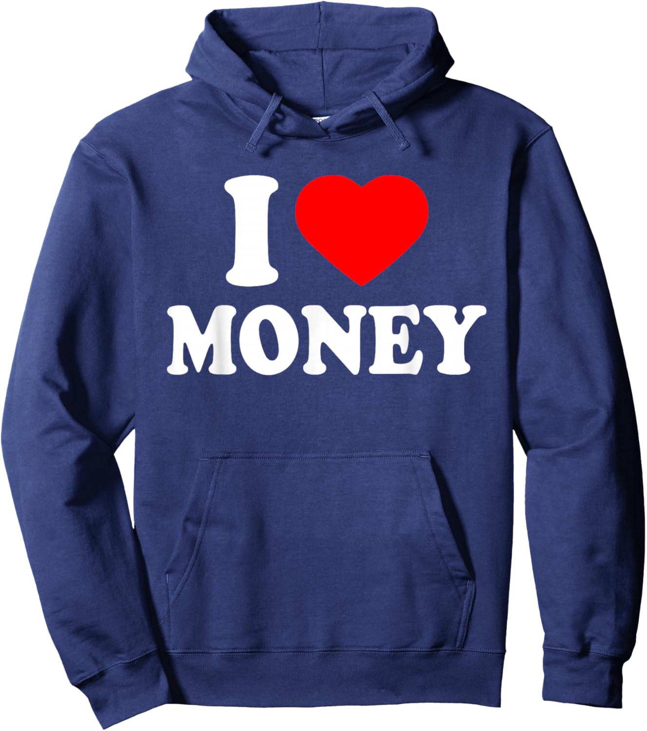 I Love Money Hoodie - Hoodie | Navy