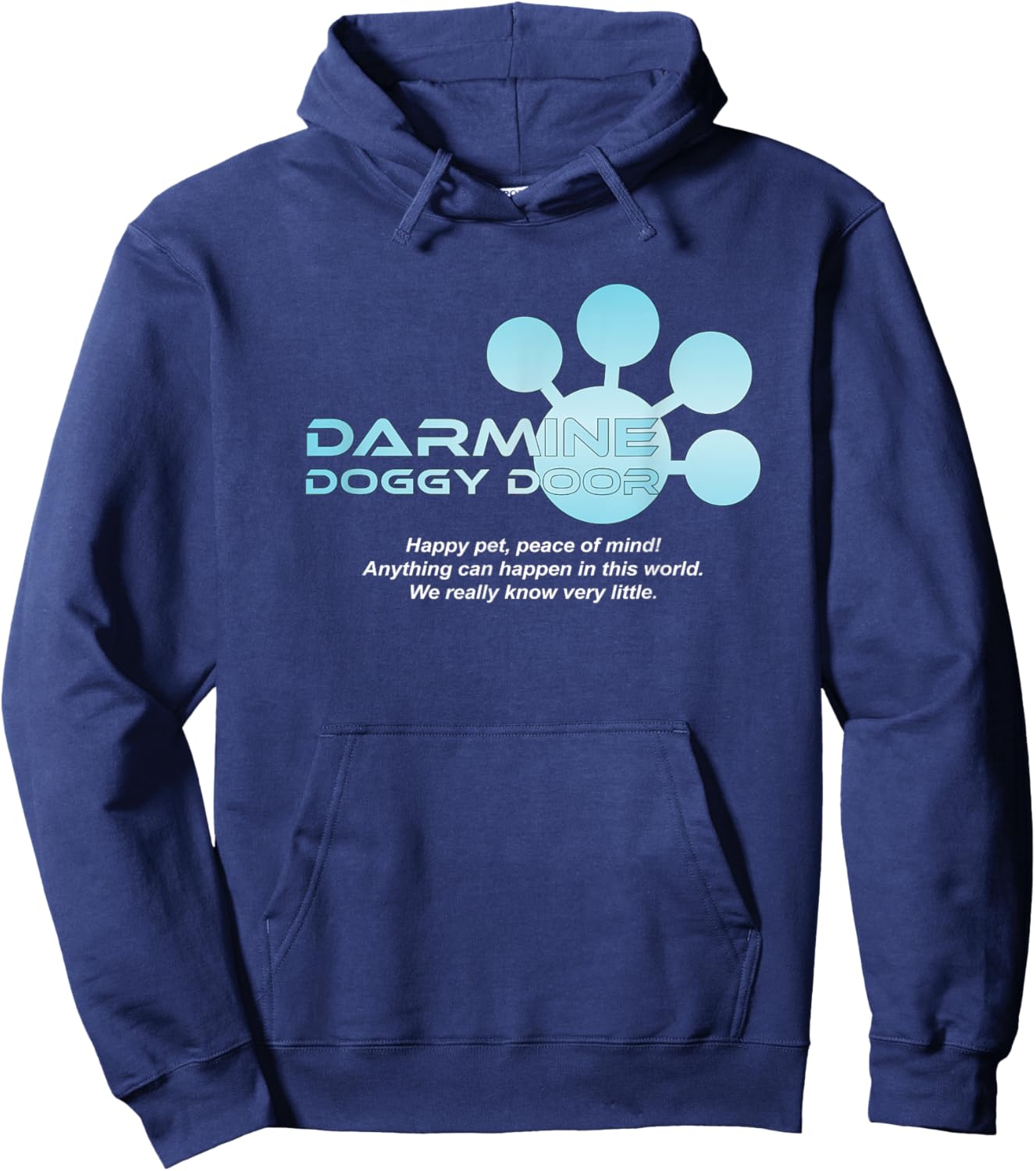 Darmine Doggy Door - I think you should leave Hoodie - Hoodie | Navy