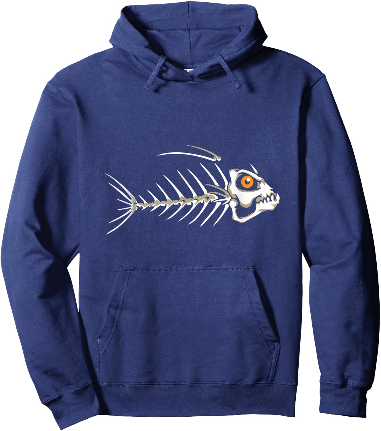 Fish Skeleton Bones Hoodie - Hoodie | Navy