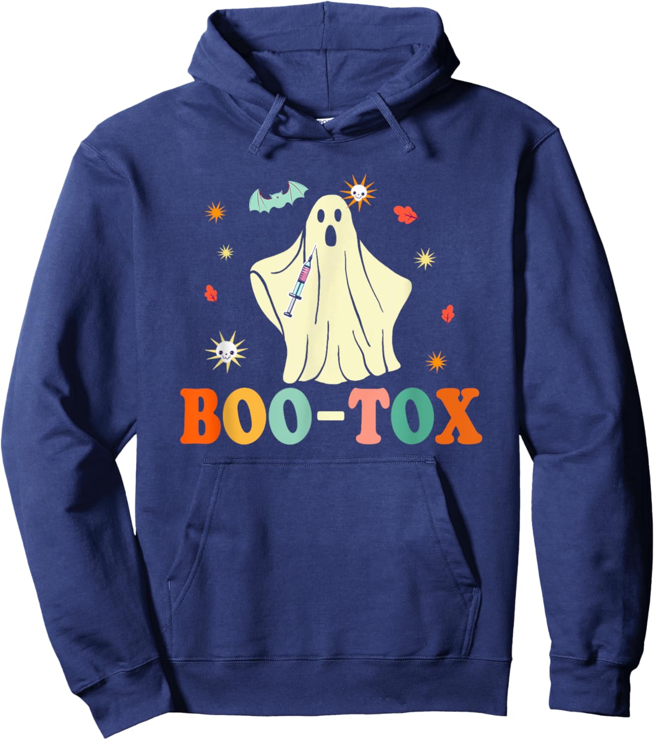 Funny Plastic Surgery Botox Boo-Tox Halloween Hoodie - Hoodie | Navy