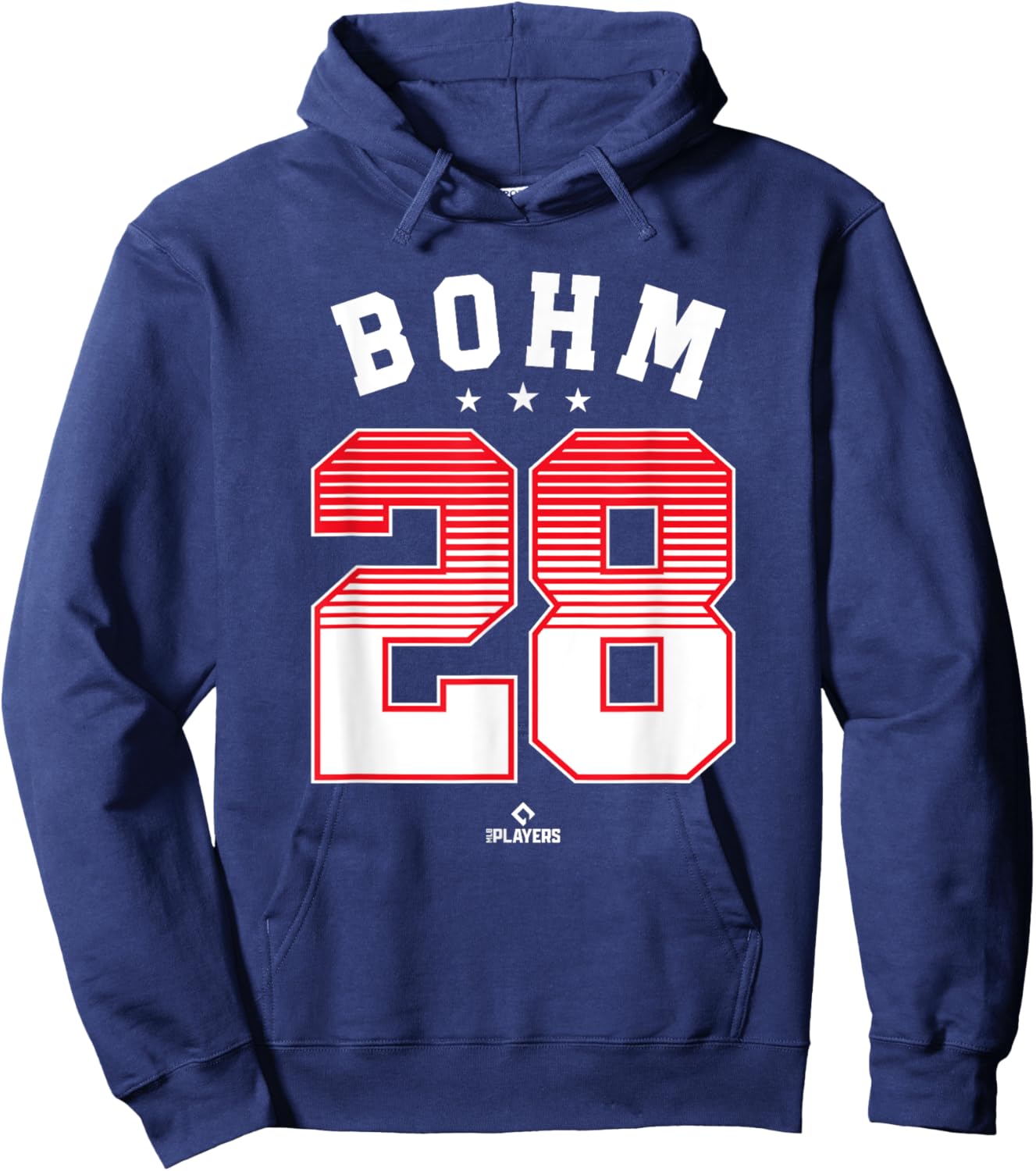 Alec Bohm 28 Philadelphia MLBPA Hoodie - Hoodie | Navy