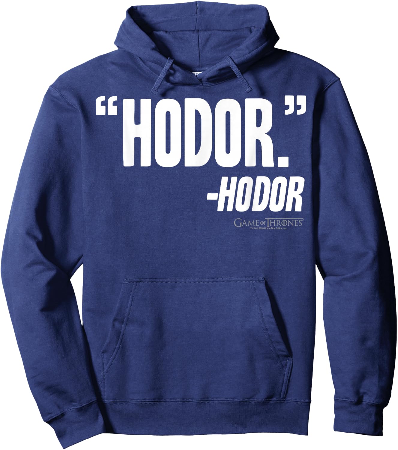 Game Of Thrones Hodor Quote Hoodie - Hoodie | Navy