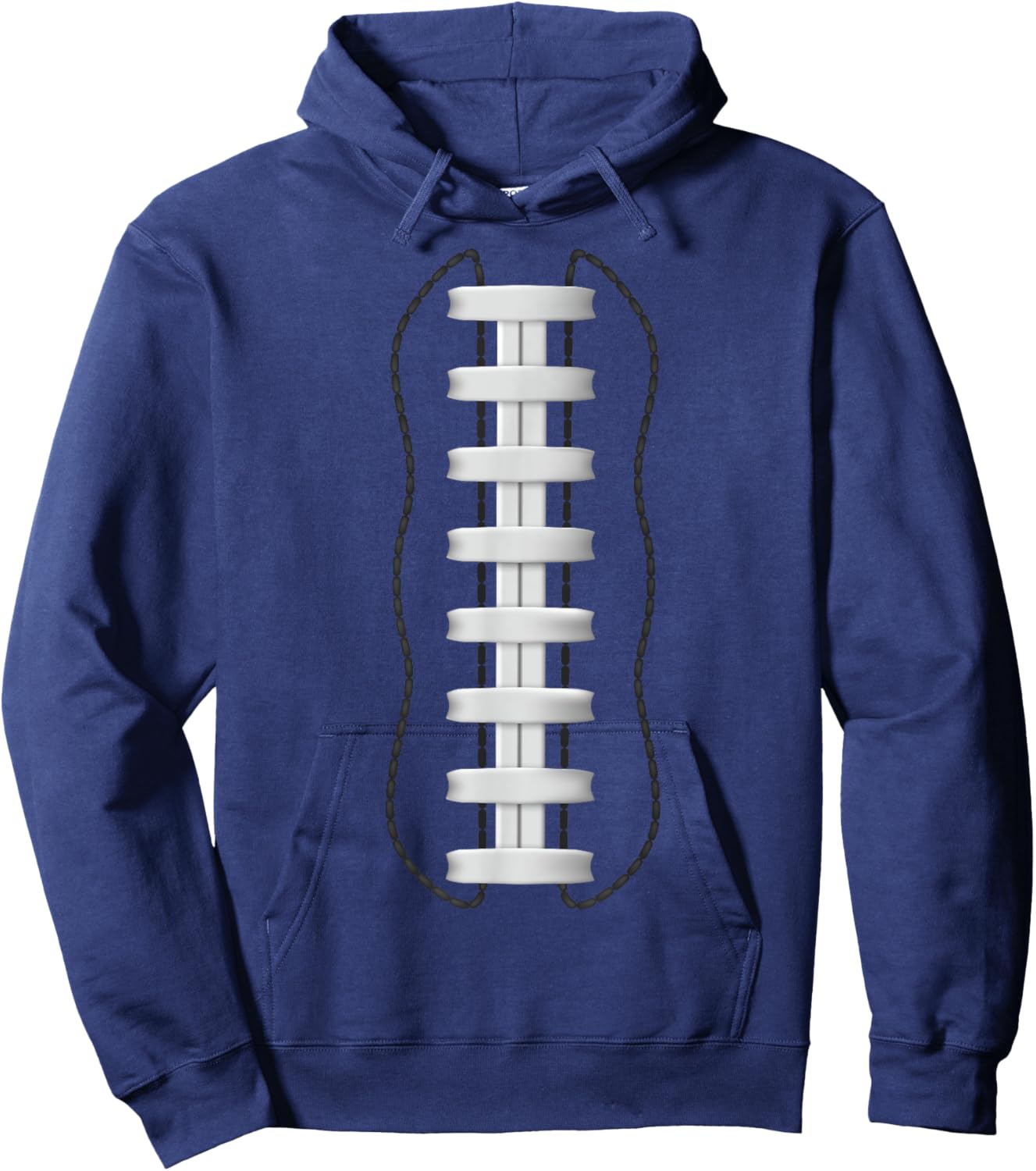 Football Seam Fan Sunday Game Day Gift Hoodie - Hoodie | Navy