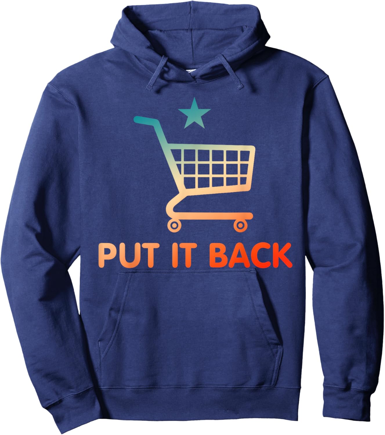 Put It Back Funny Apparel Hoodie - Hoodie | Navy
