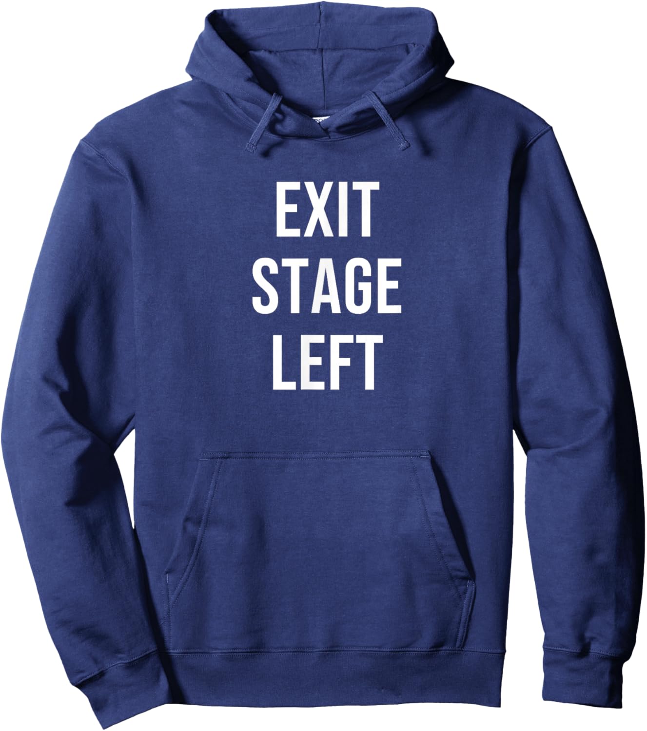 Exit Stage Left Hoodie - Hoodie | Navy