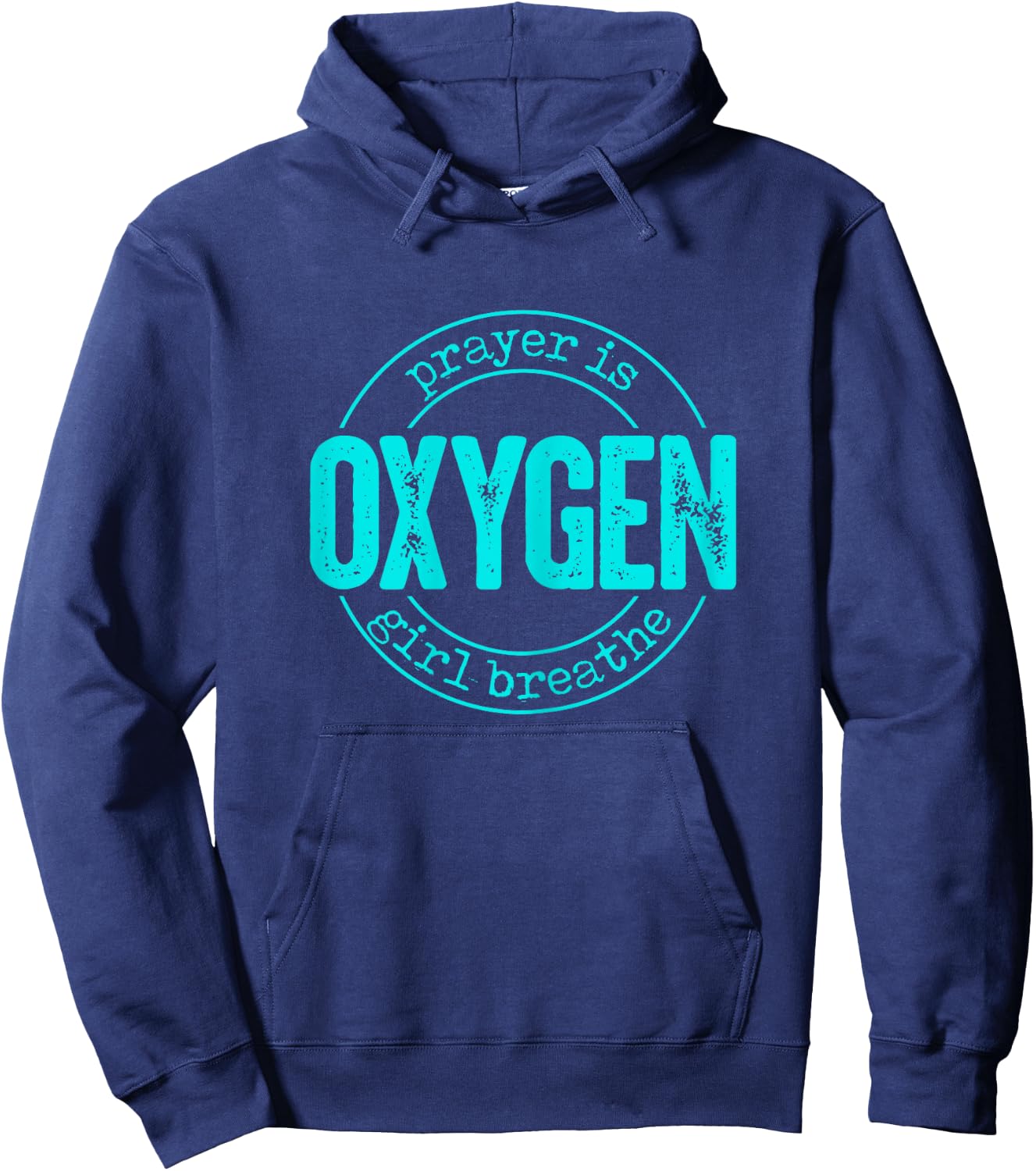Faith Based 2x Plus Size Christian Believer top Hoodie - Hoodie | Navy