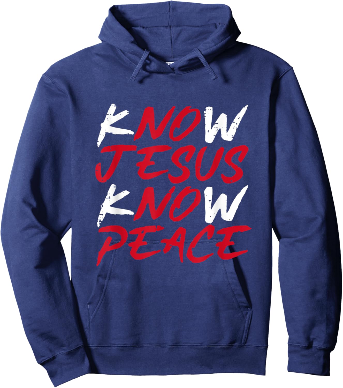 Know Jesus Know Peace Hoodie - Hoodie | Navy