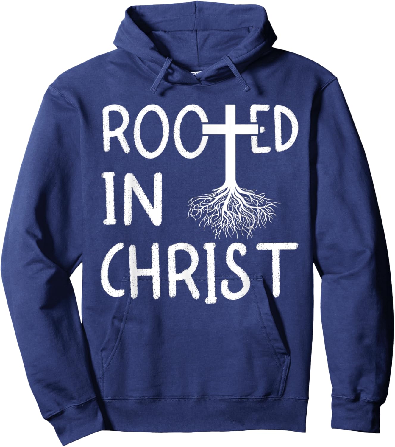 Rooted In Christ I Christianity Hoodie - Hoodie | Navy