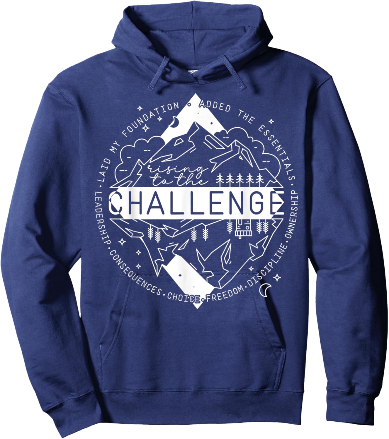 Classical Conversations Rising to the Challenge Hoodie - Hoodie | Navy