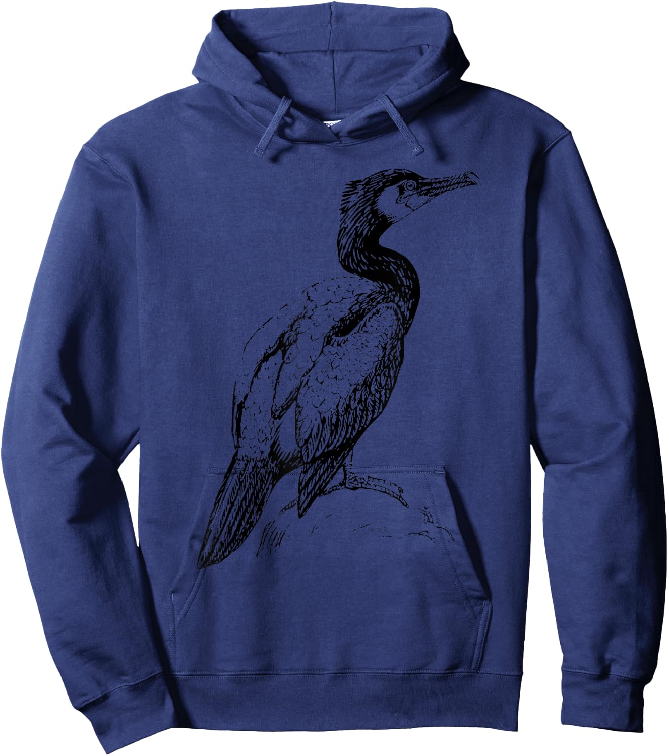 Cormorant Bird Hoodie - Hoodie | Navy