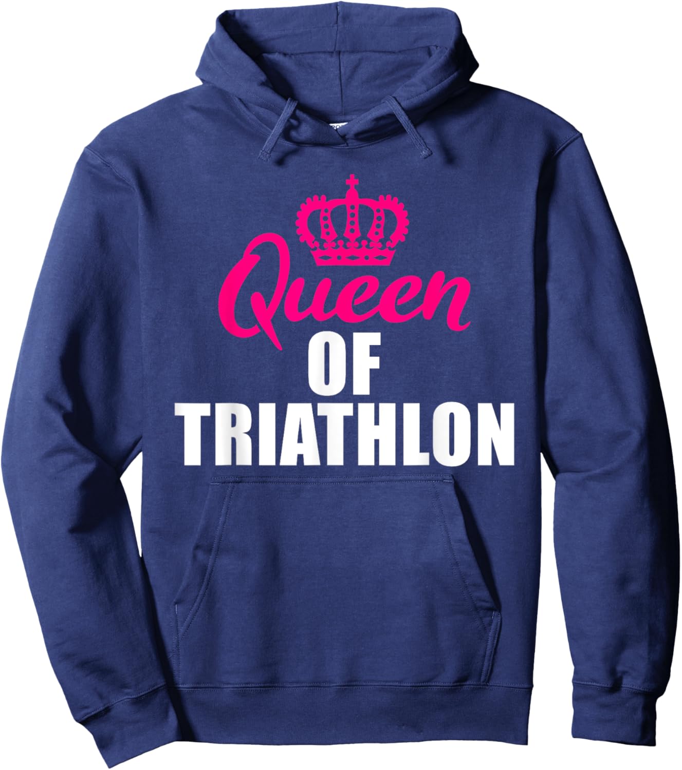 Queen of Triathlon Hoodie - Hoodie | Navy
