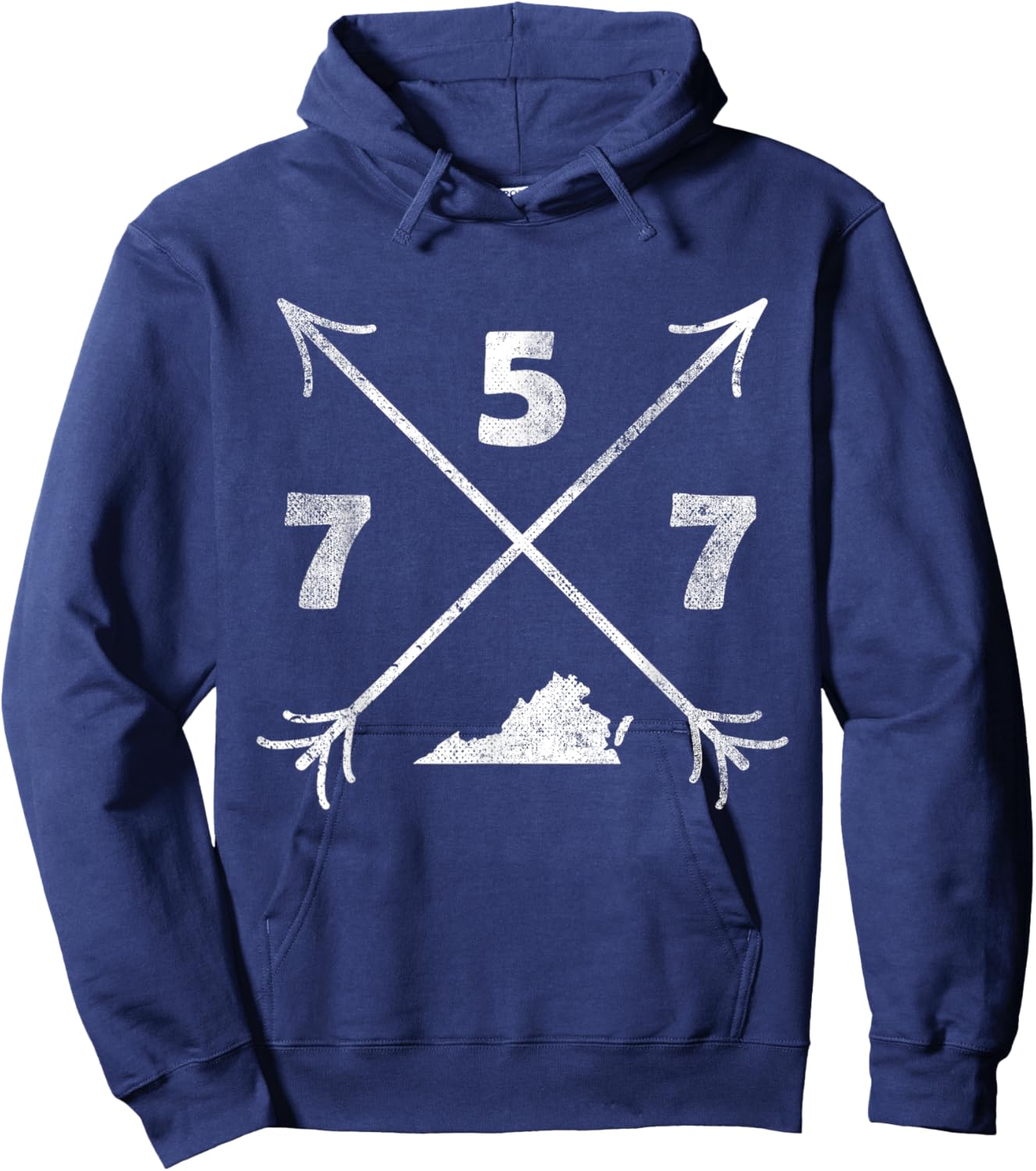 Virginia Beach Virginia VA | area code 757 Hoodie - Hoodie | Navy
